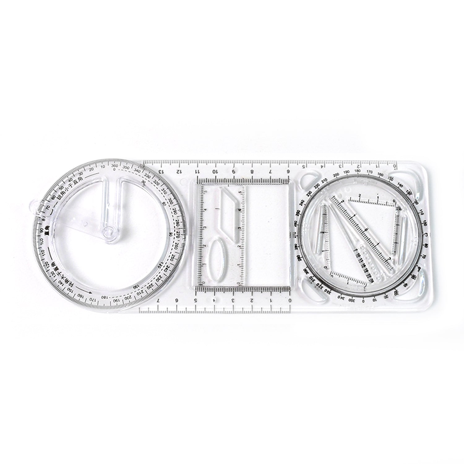 Geometry drawing tool with scale and stencil templates