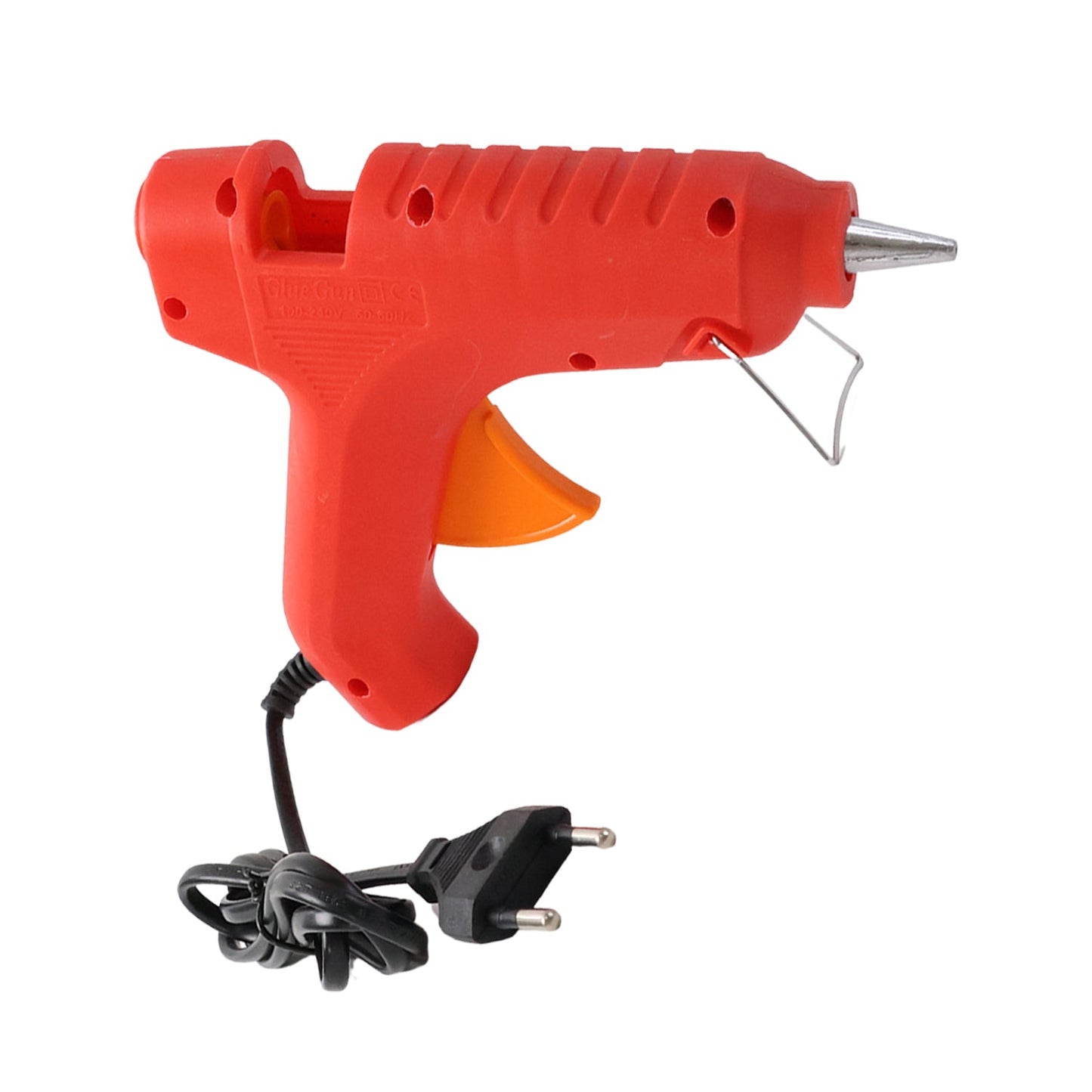 Hot melt glue gun nozzle applying transparent glue stick