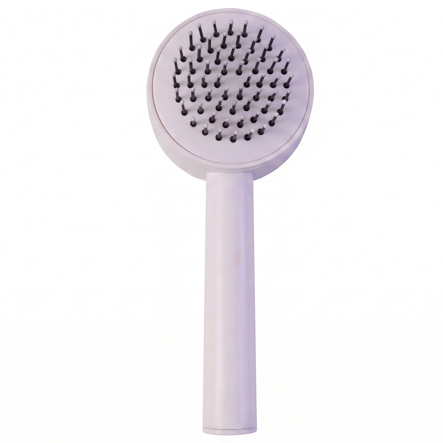 The air cushion brush gently massaging the scalp to stimulate blood circulation.