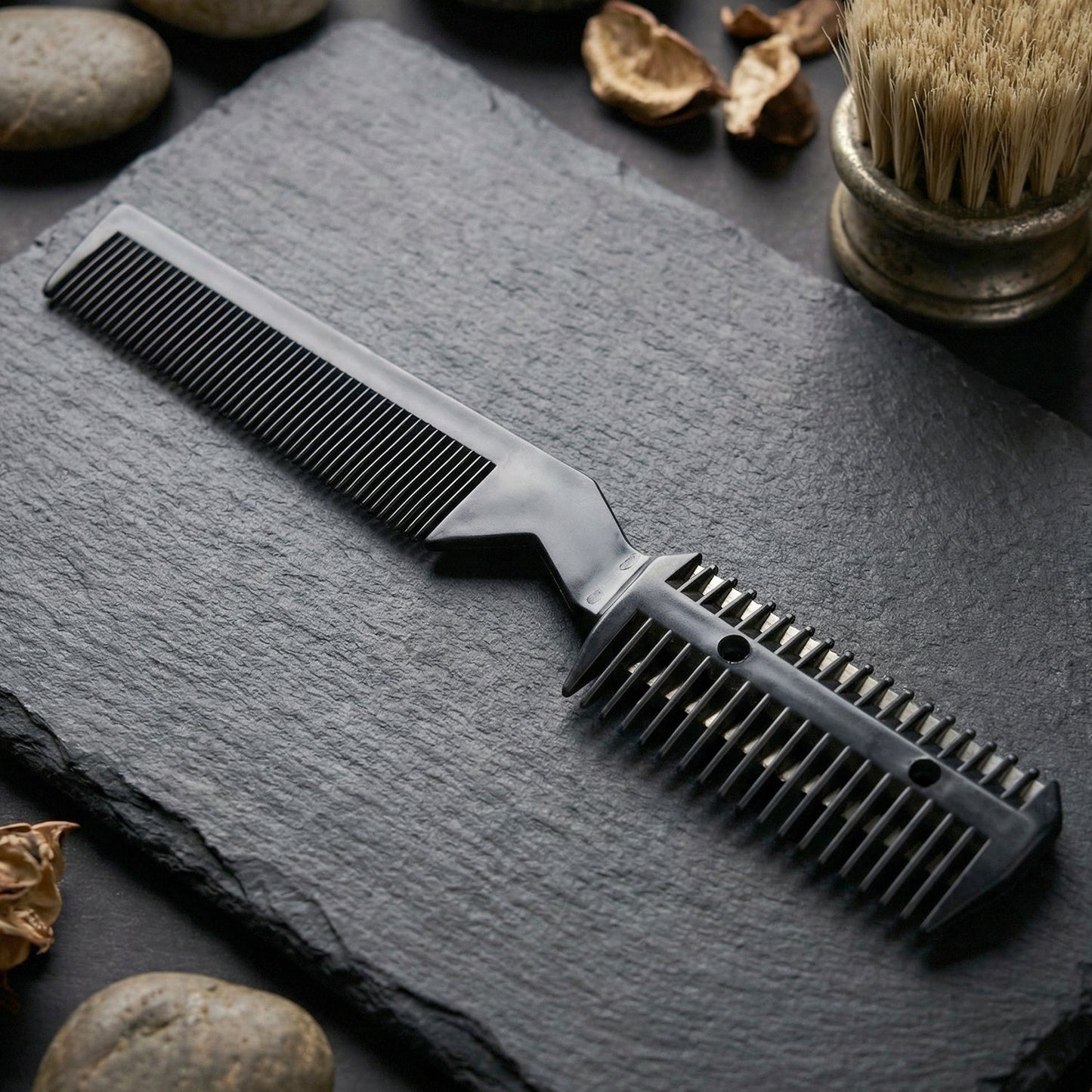 Hair cutting scissors with comb for professional grooming