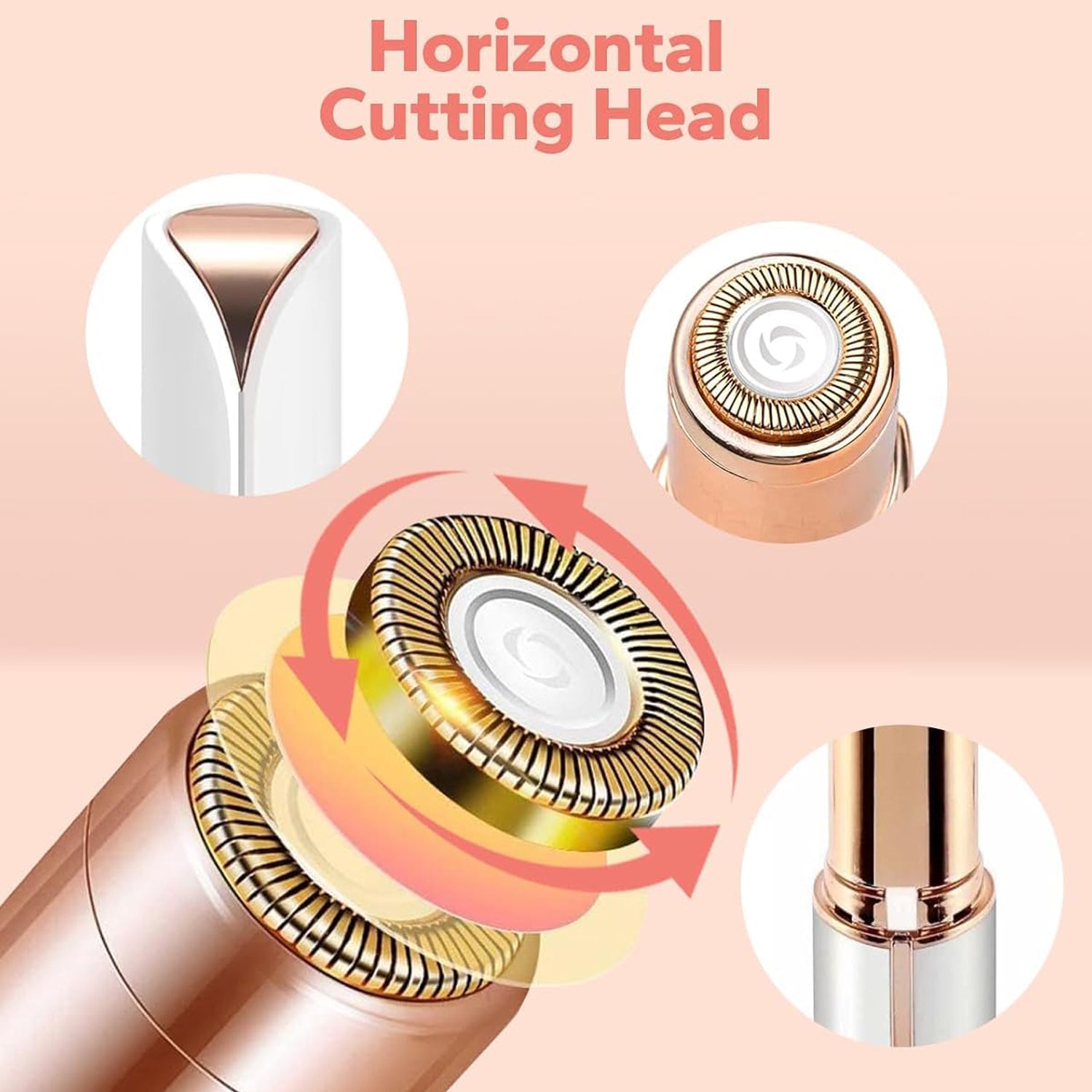 Rechargeable beauty hair remover device for smooth complexion