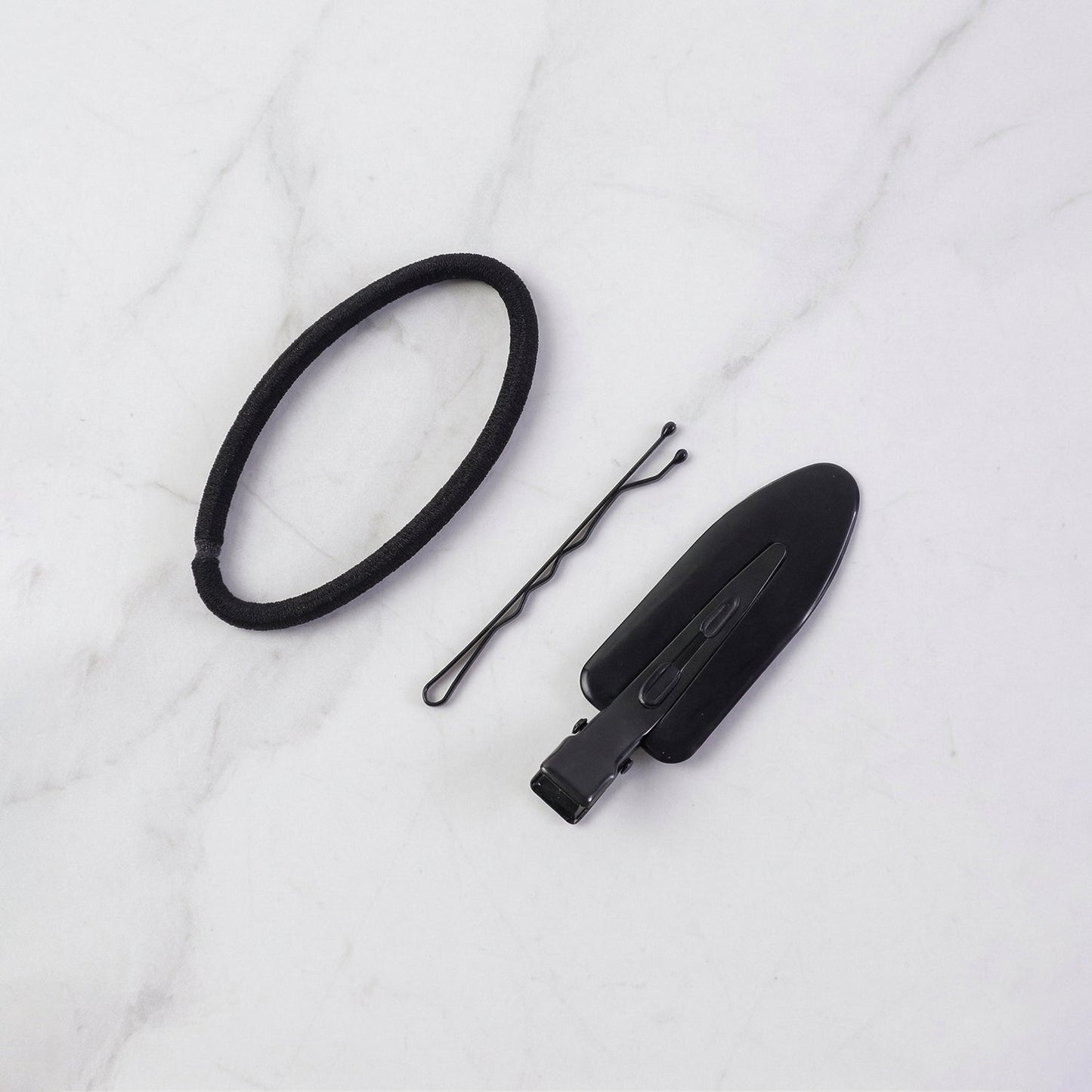 Hair clips and rubber bands combo set