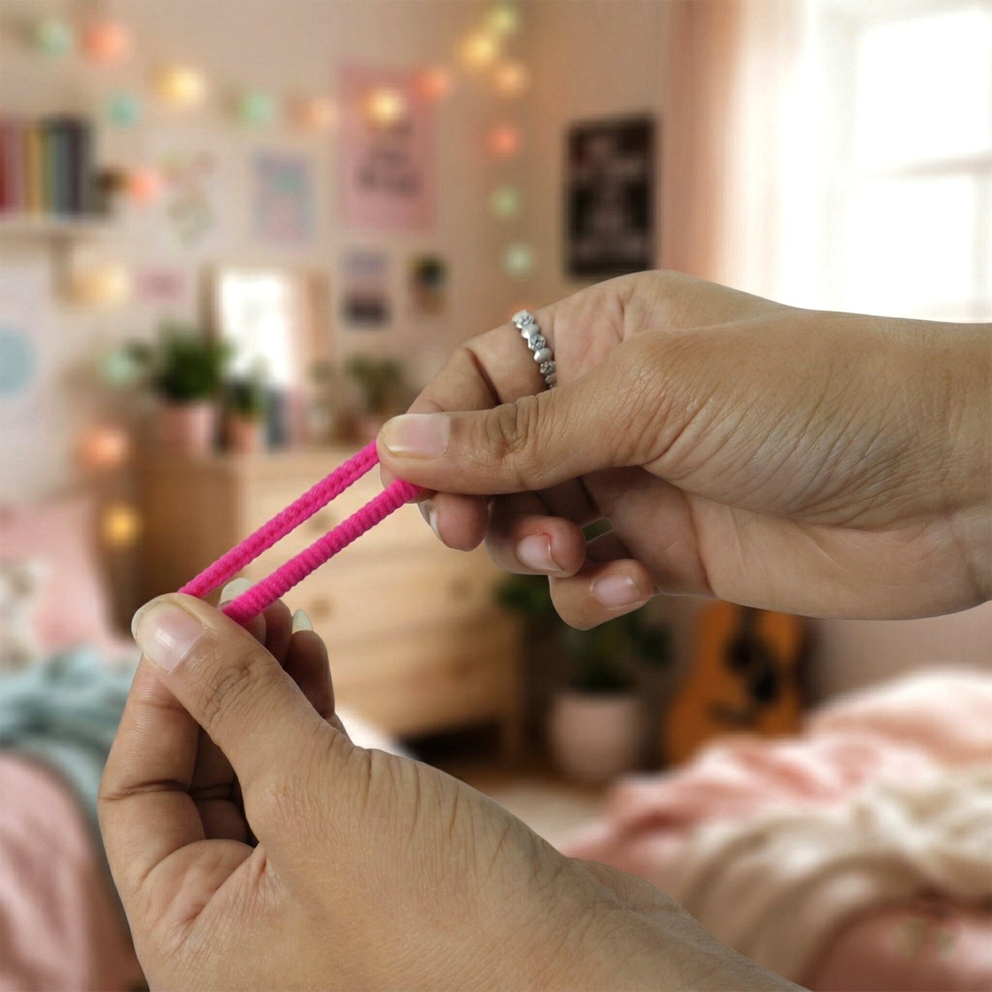 Durable elastic hair bands for kids and girls
