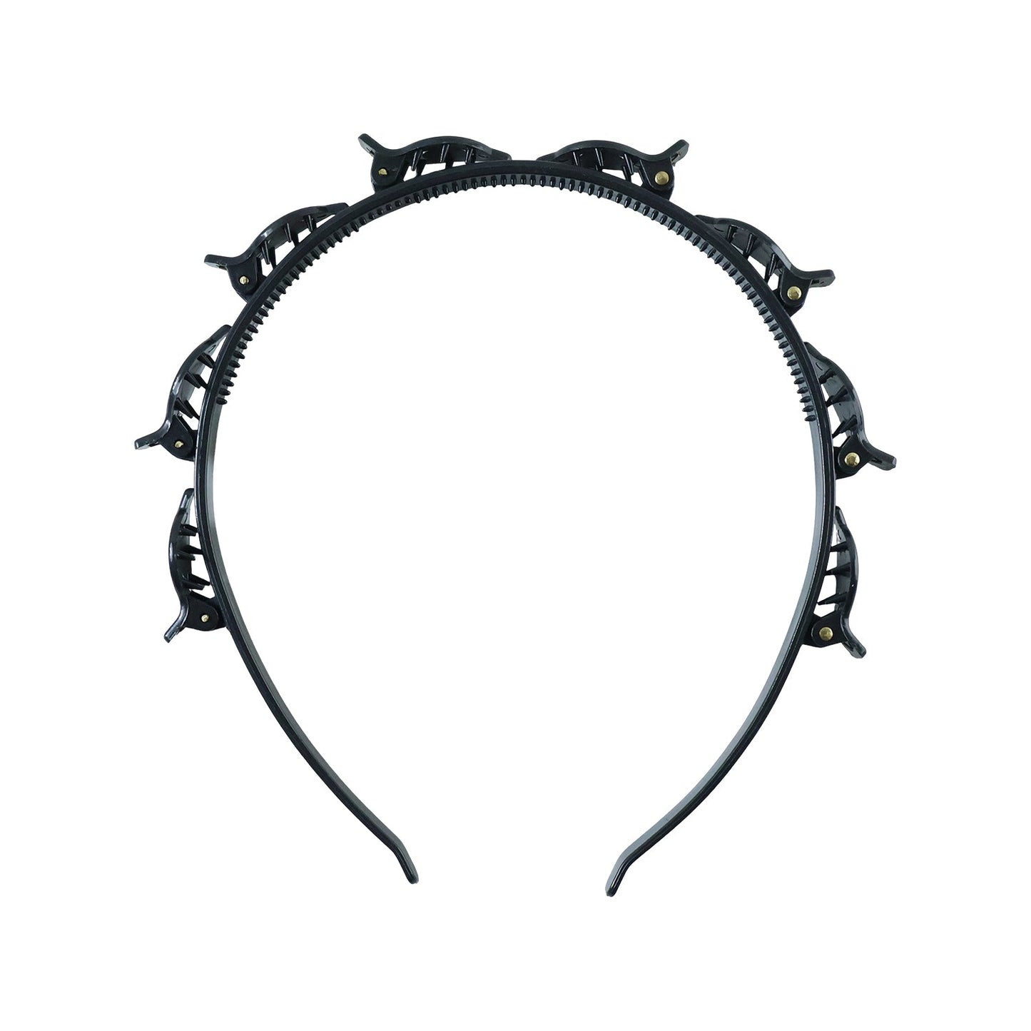 Lightweight hair styling band with mini claws to hold hair securely