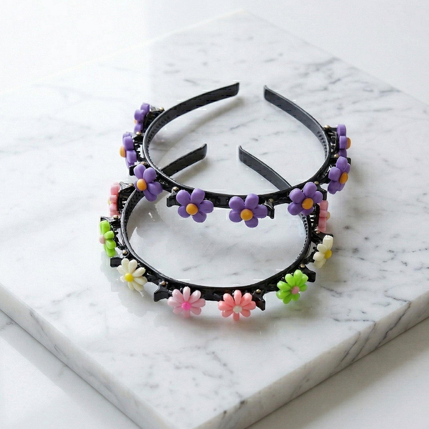 Party wear beaded hairband with floral design