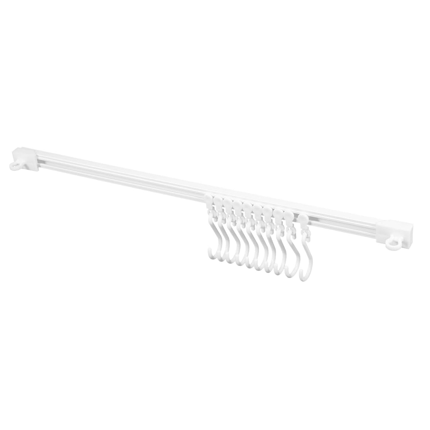 Wall-mounted hook bar kitchen and bathroom organizer rack