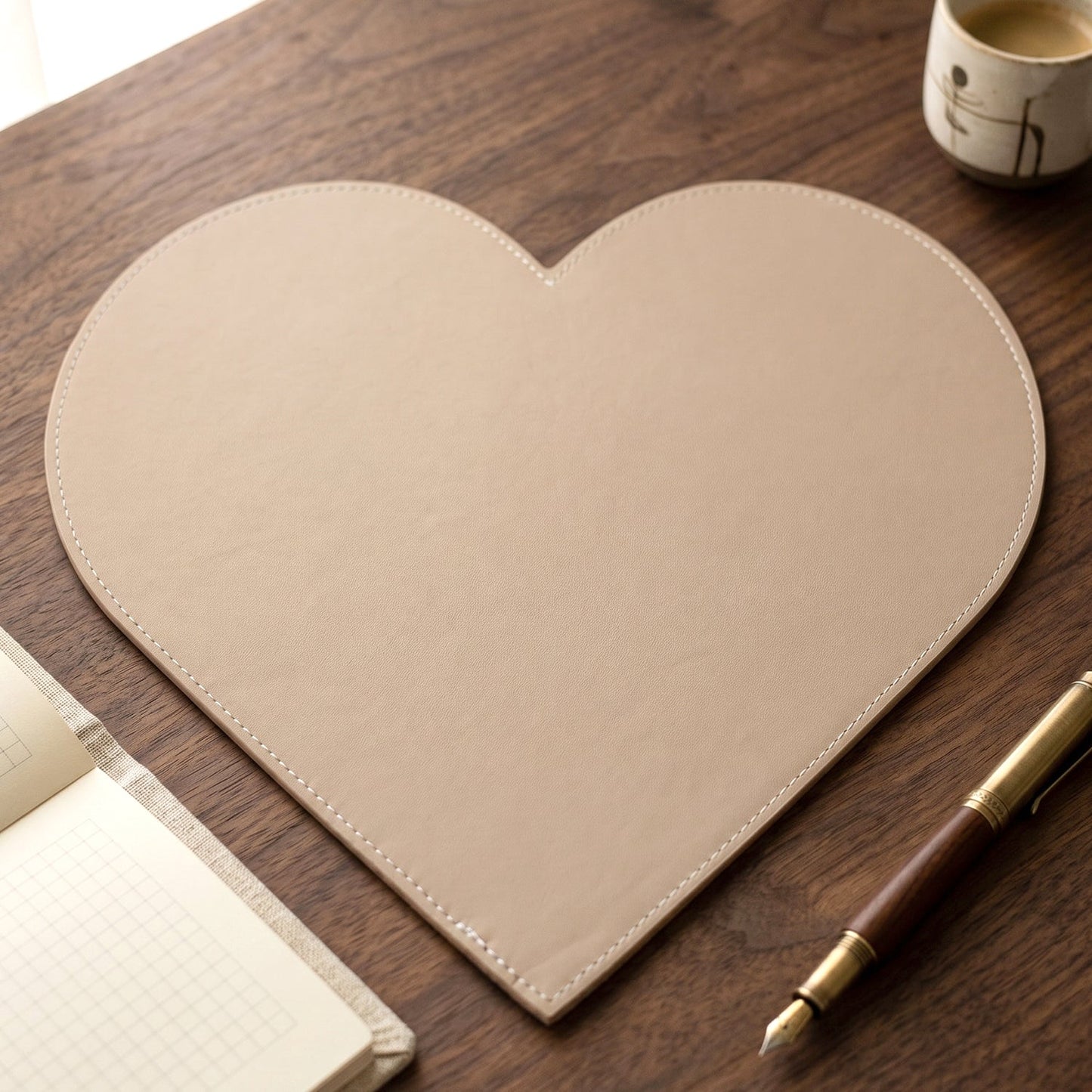 Heart Shape Art Board awaiting artistic expression and craft embellishments.