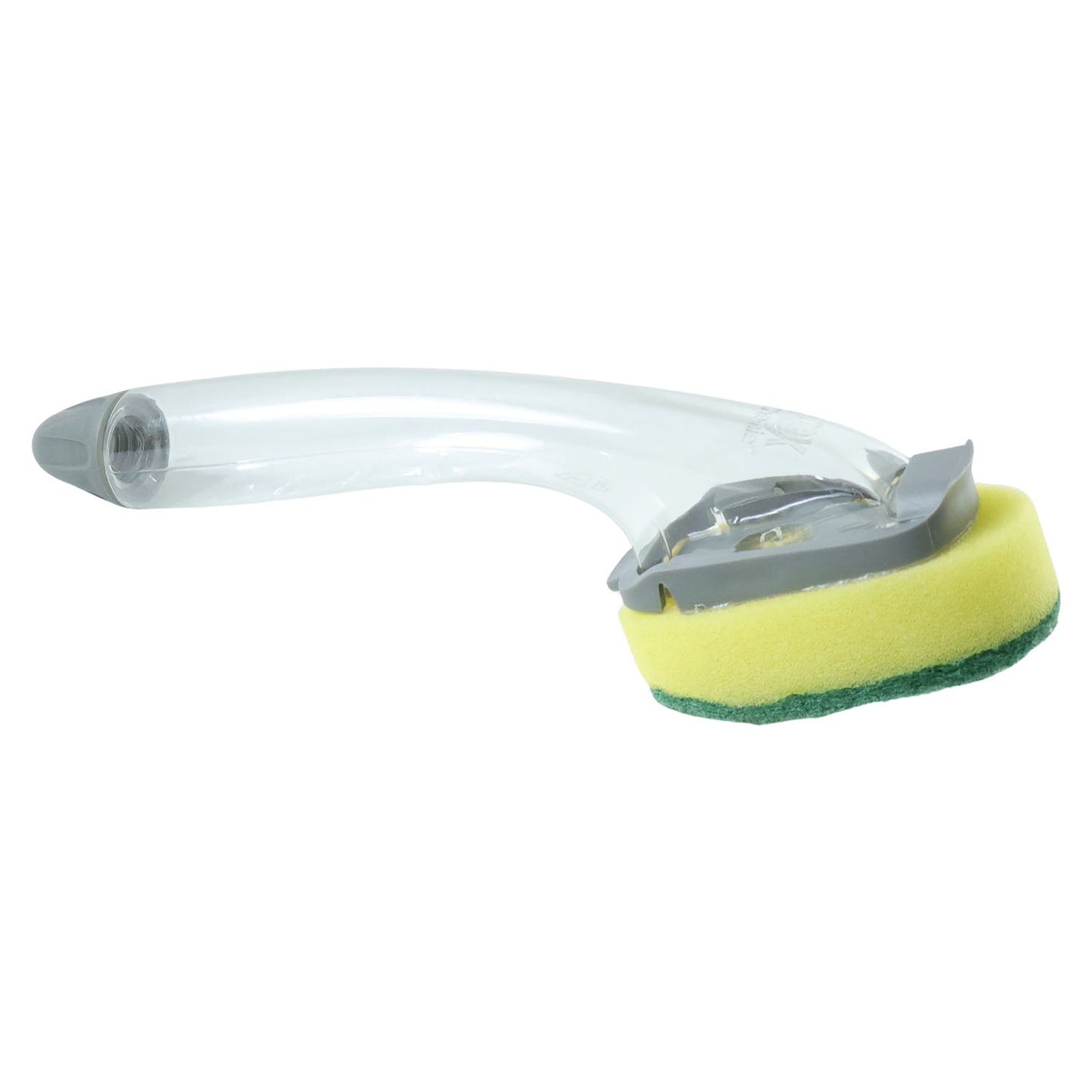 Kitchen cleaning scrub brush with soap dispenser