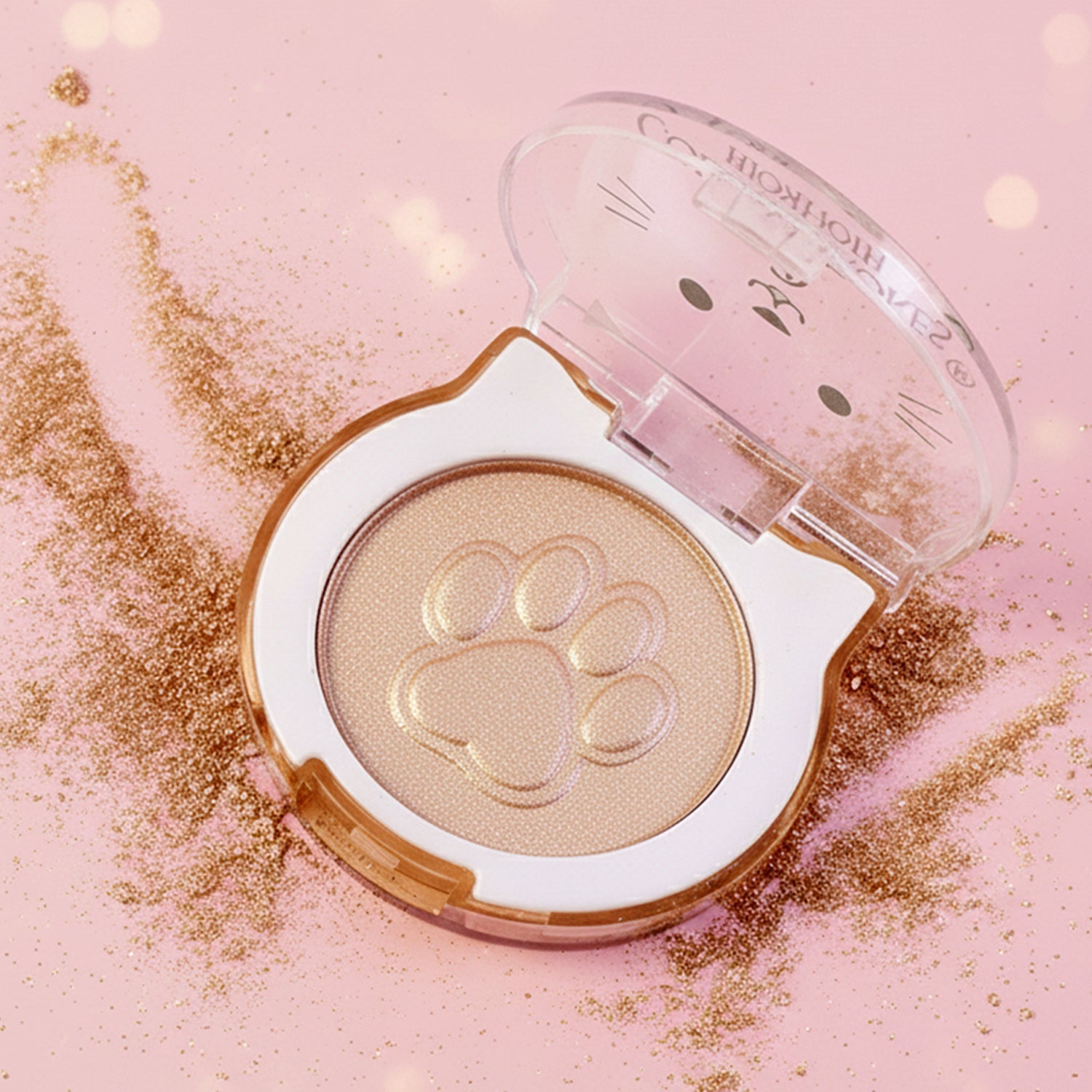 Radiance shimmer highlighter illuminating cheekbones and nose