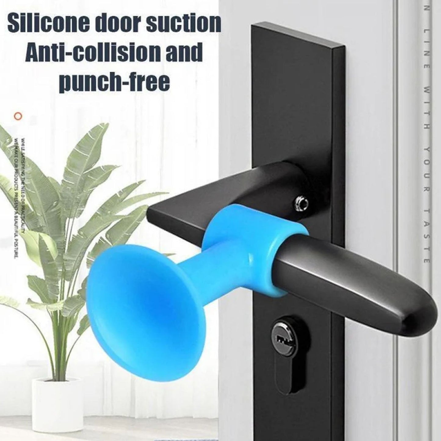 Safety bumper wall protector preventing damage from door handle impact