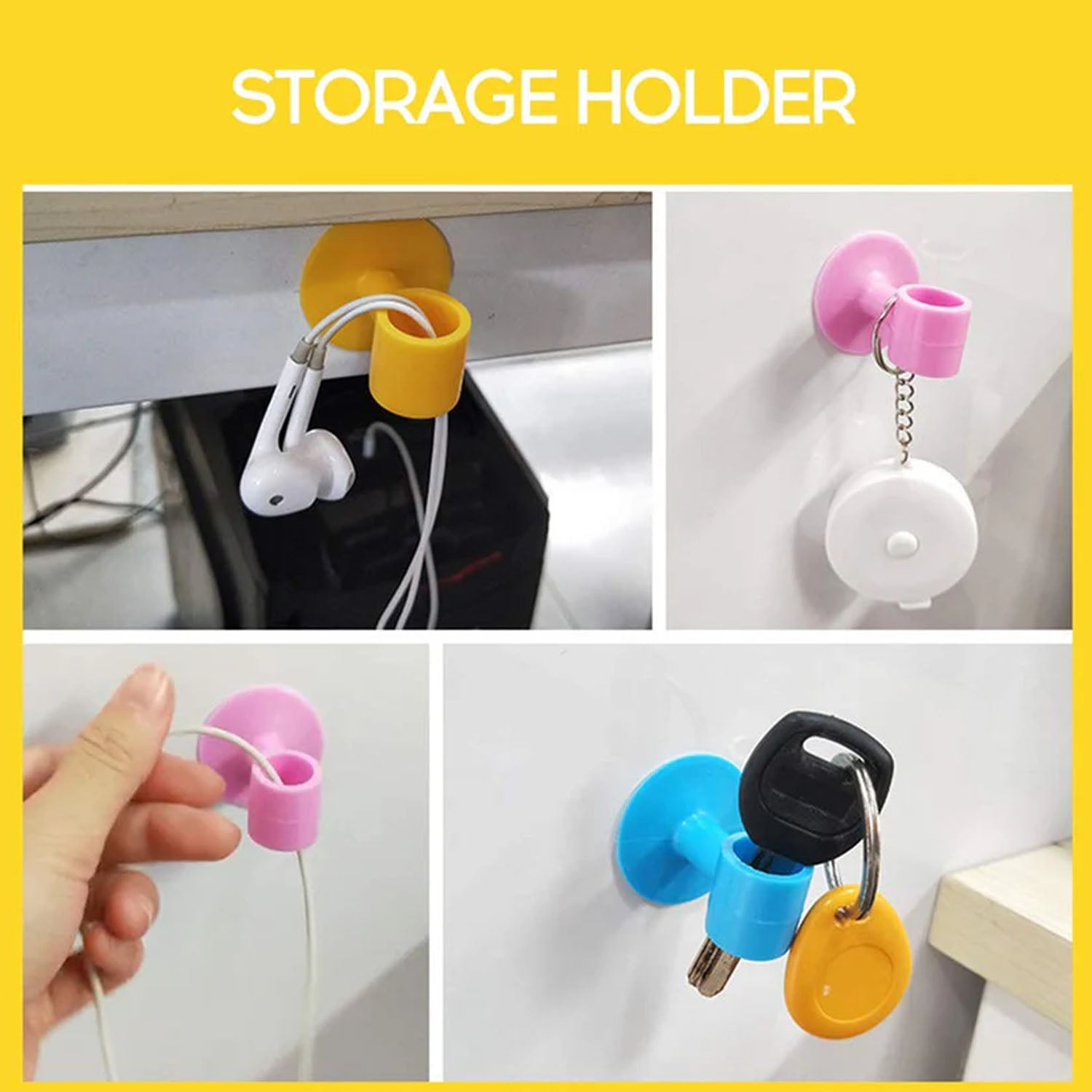 Door stopper set installed on door and wall to prevent scratches