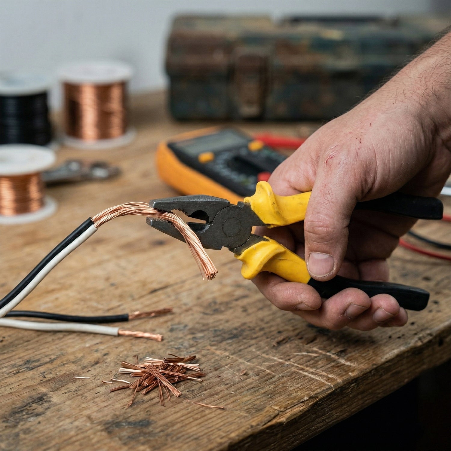 Basic home repair tool set with durable tools