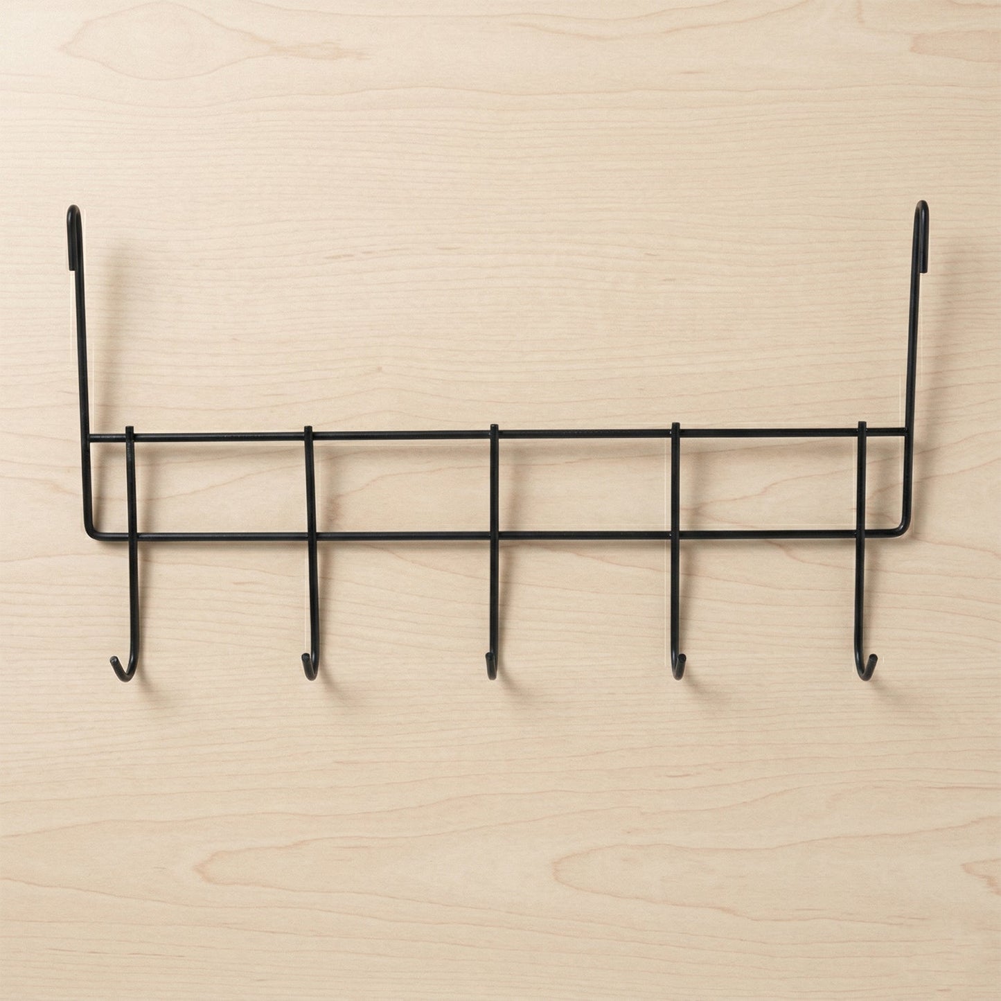 Multi-hook door organizer rack for home storage