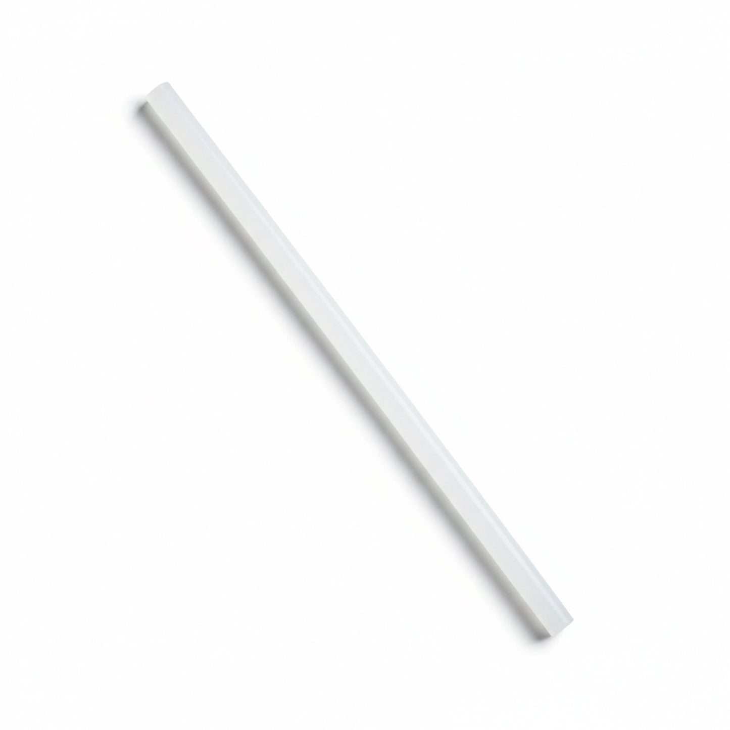 Transparent hot glue stick designed for craft projects and repairs