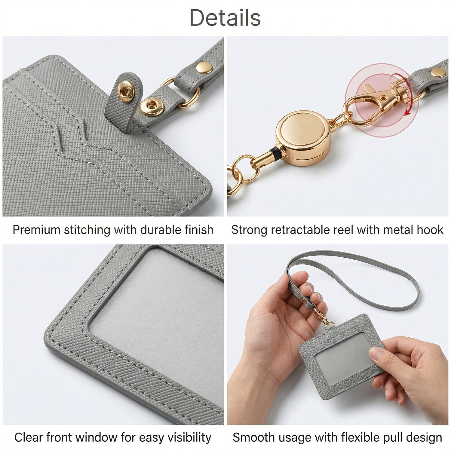 Office ID card holder with neck strap suitable for security personnel