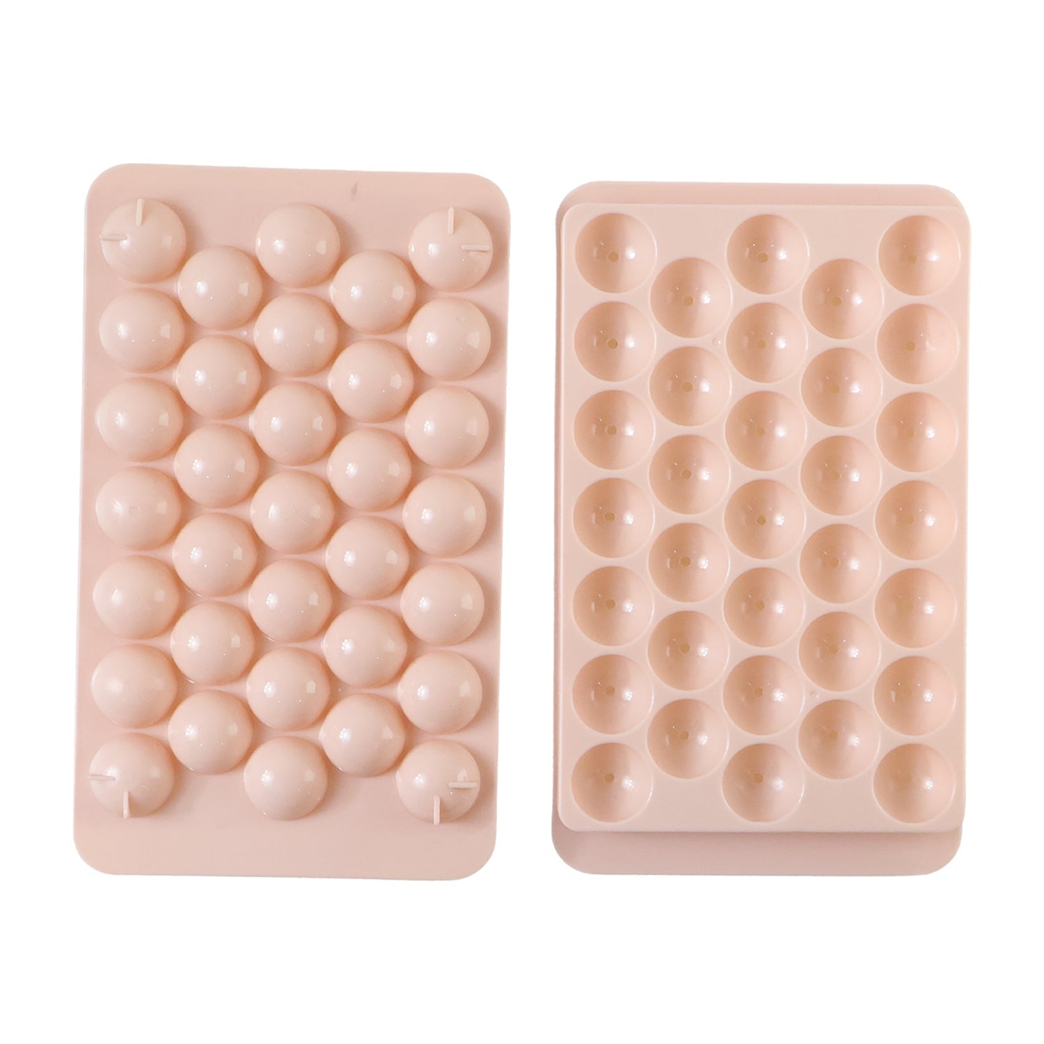 Round ice cube tray with lid