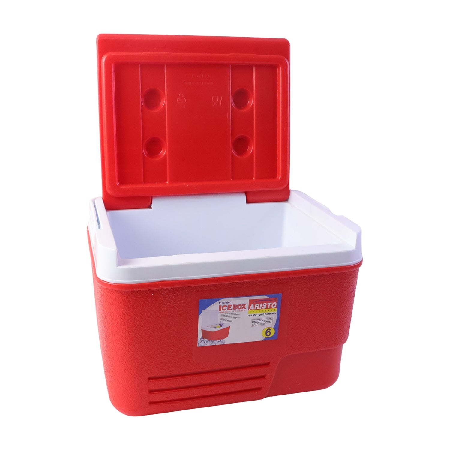Heavy duty camping ice box cooler with lockable lid