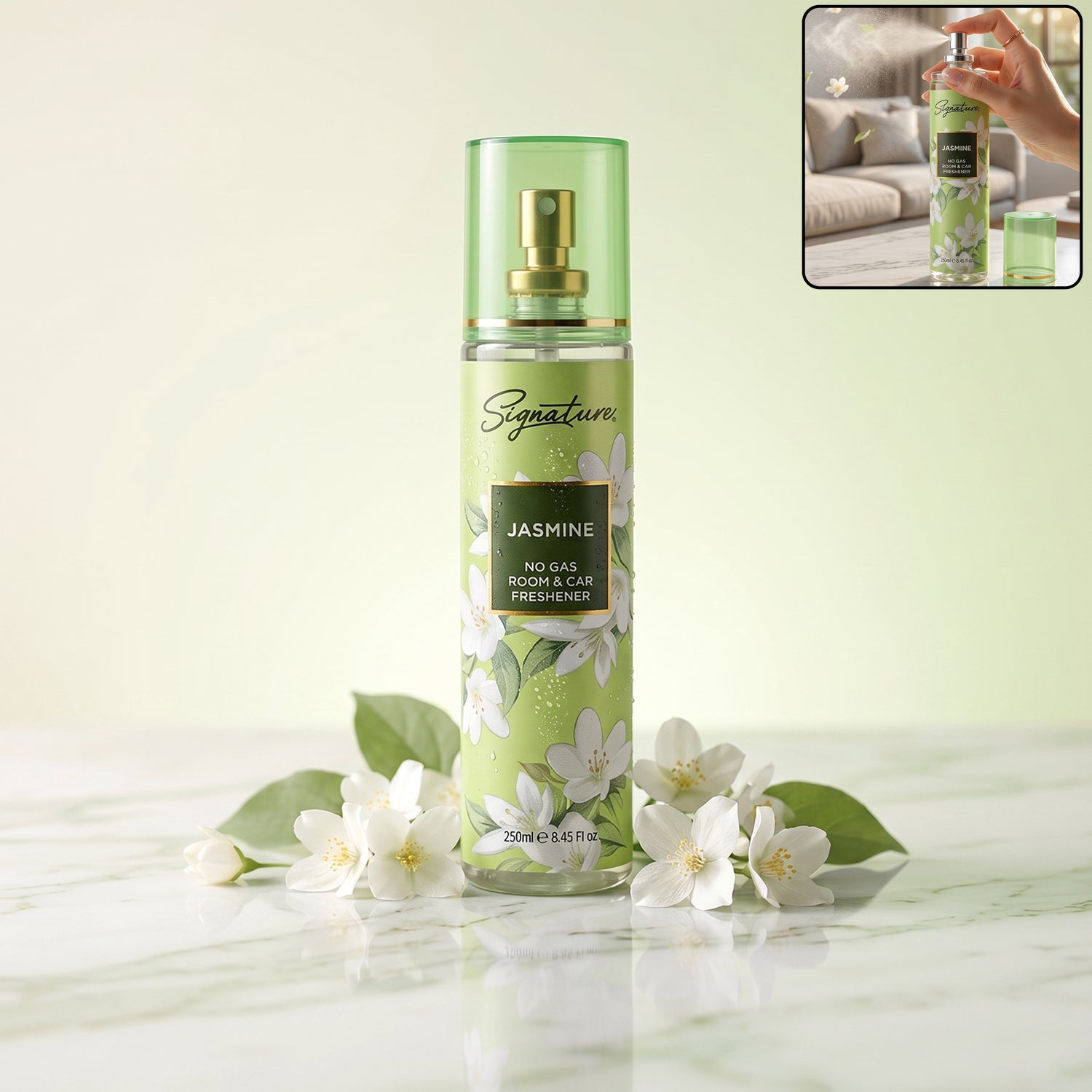 250ml jasmine room freshener spray in bottle