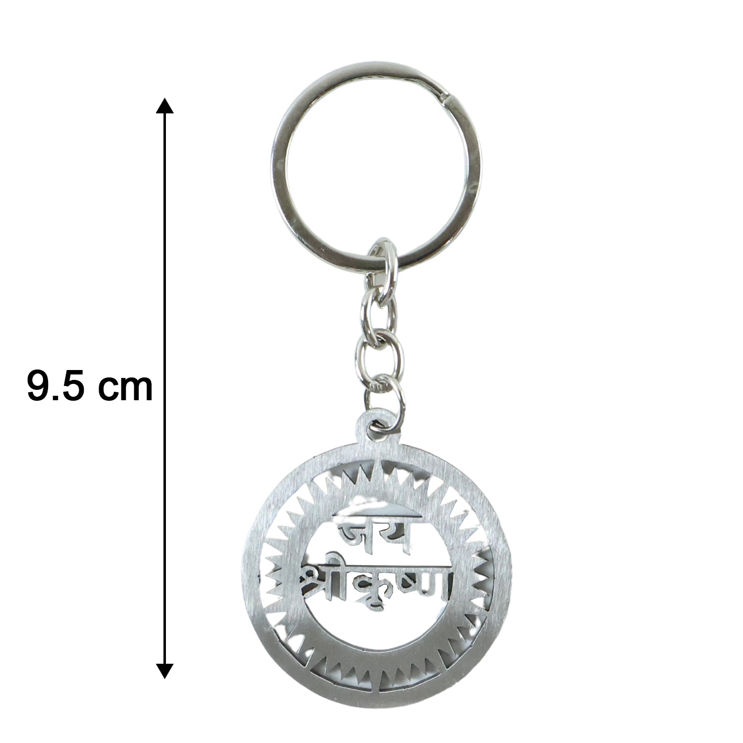 Lightweight Krishna religious metal keychain for keys