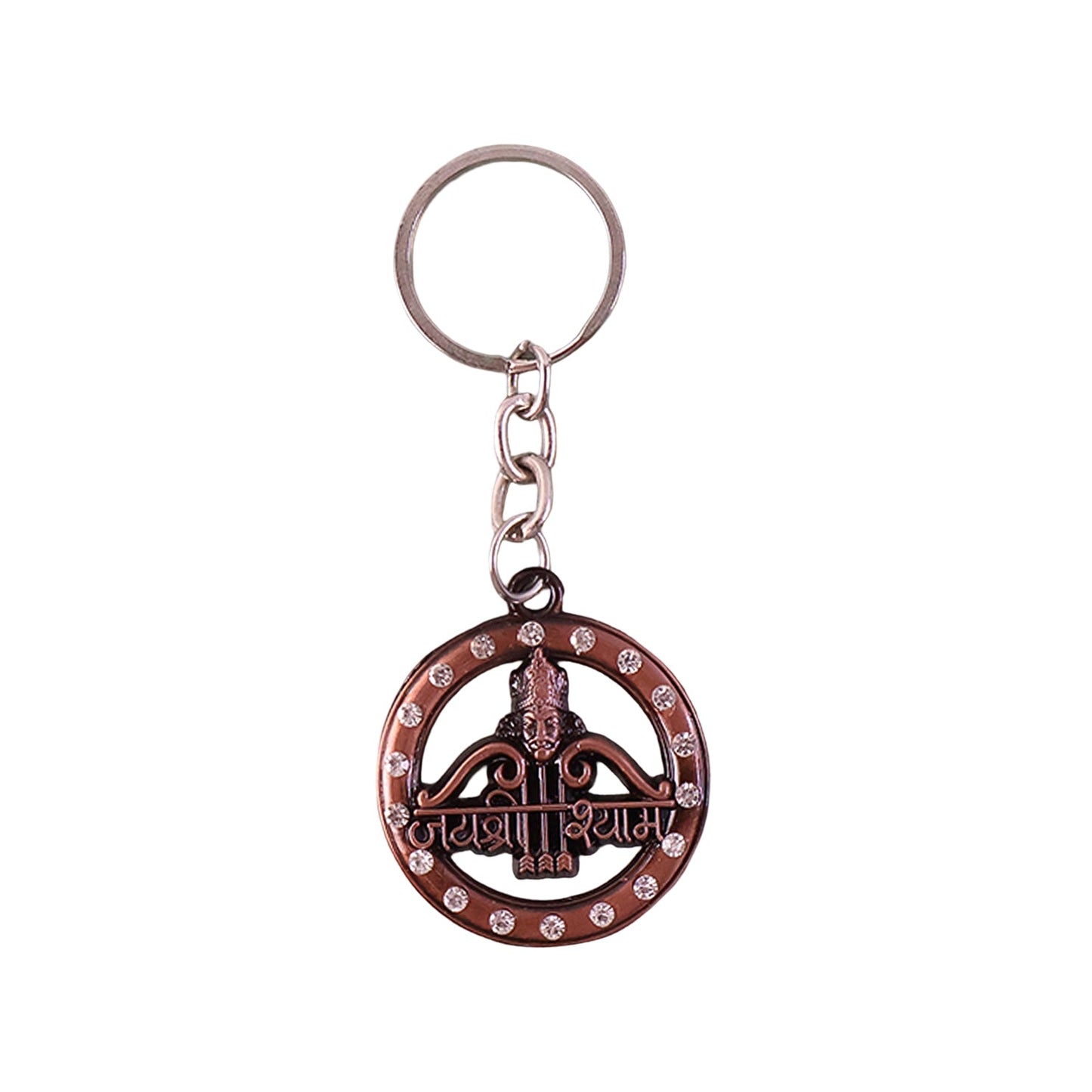 Sturdy Jai Shree Shyam metal key holder with devotional design