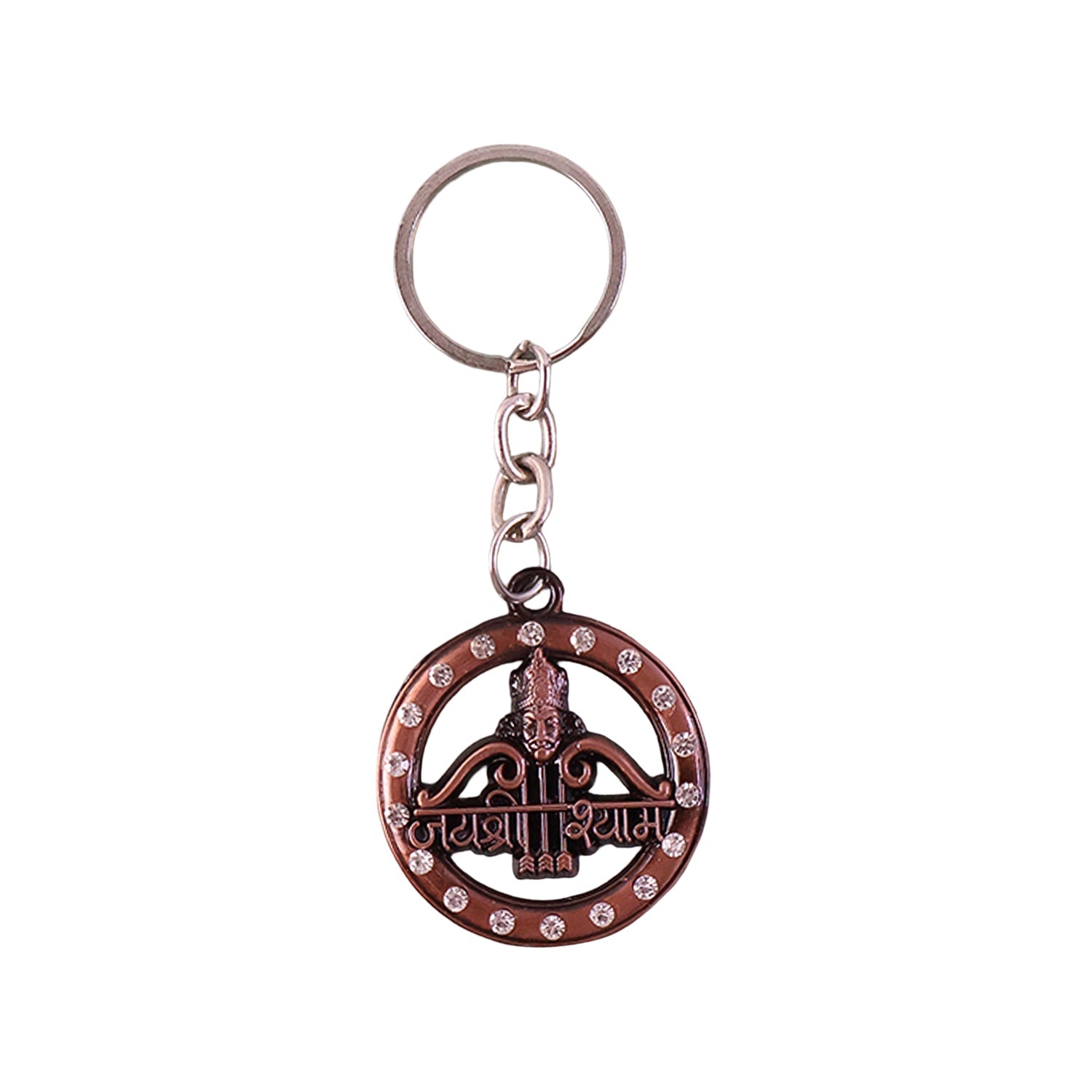 Sturdy Jai Shree Shyam metal key holder with devotional design