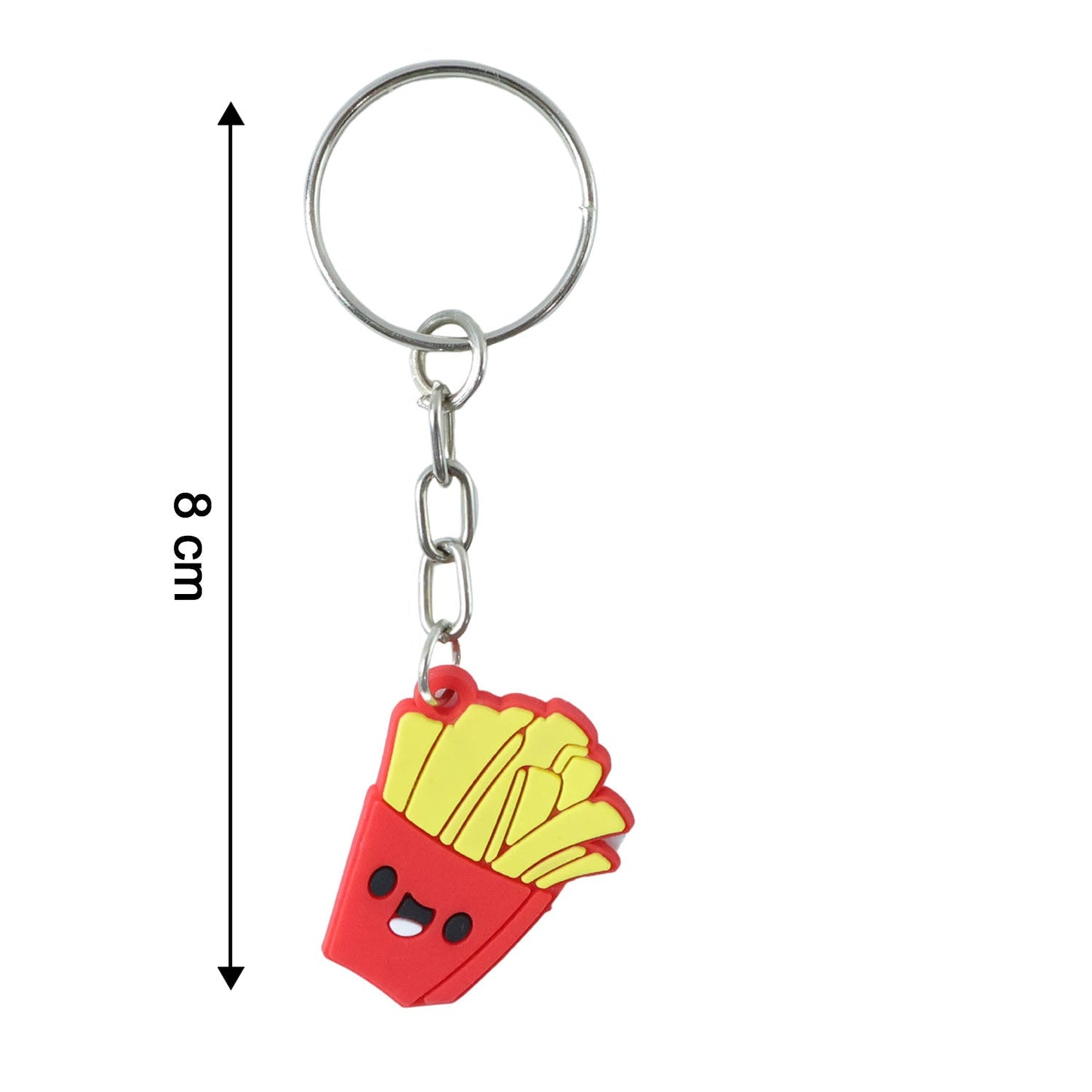 French Fries Keychain – Cute Smiley Cartoon Bag Charm