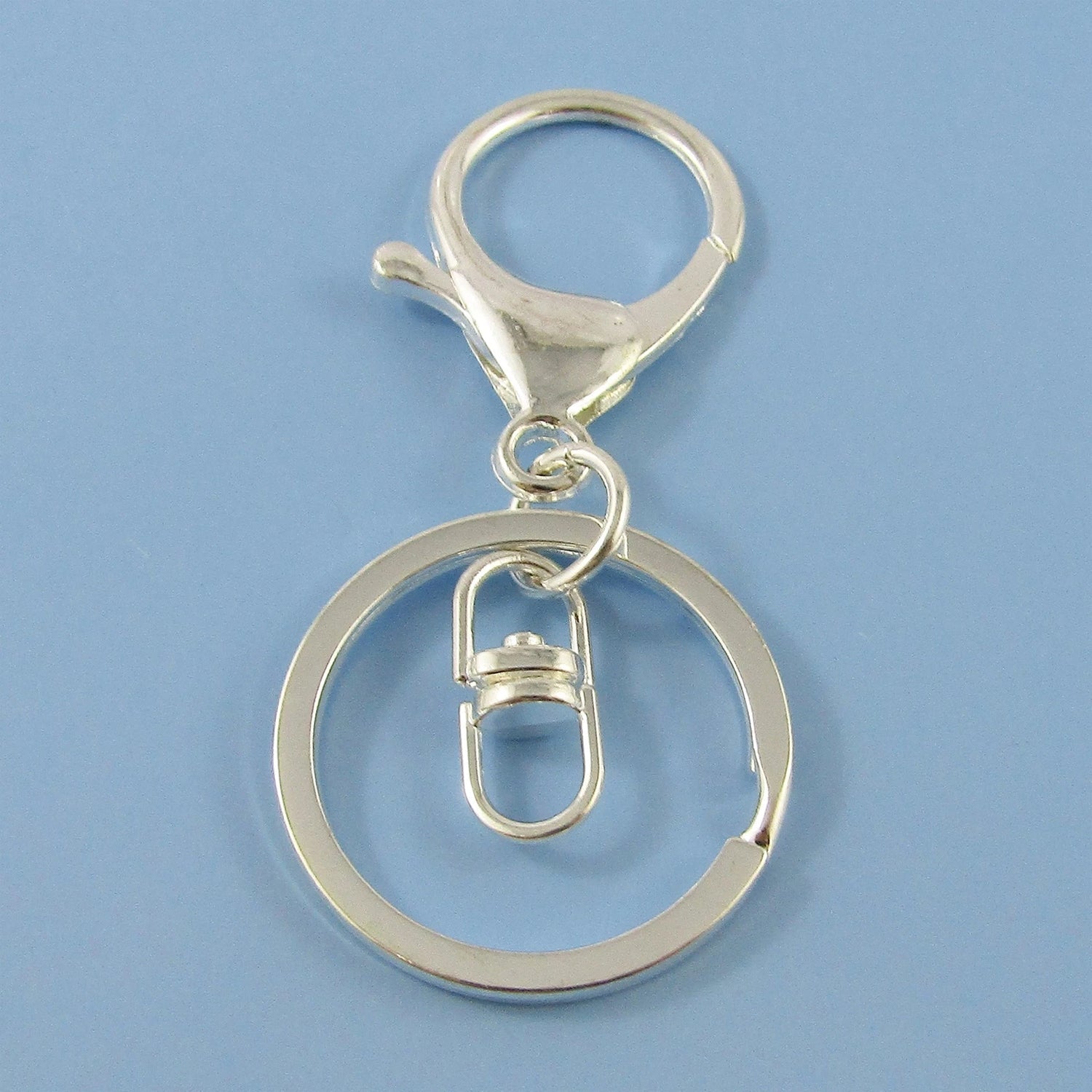 Secure key ring with silicone wrist strap
