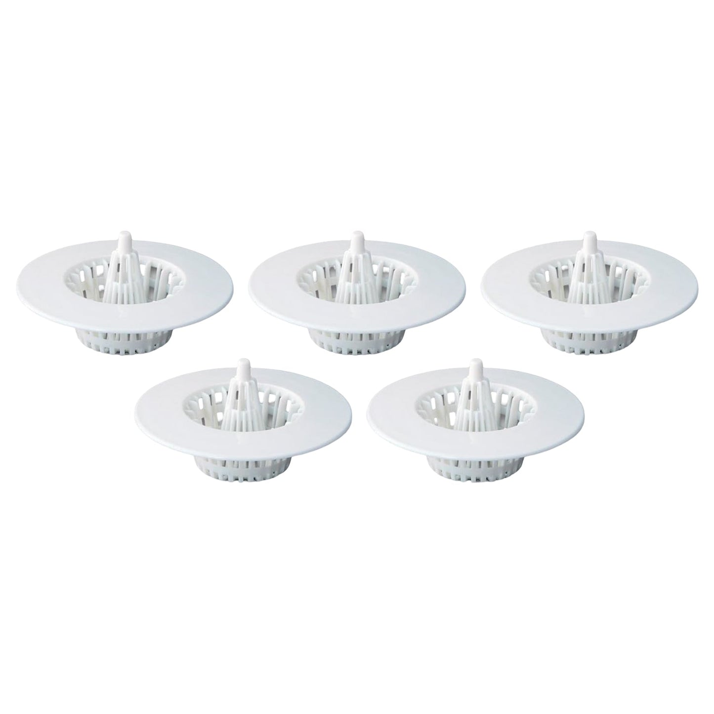 Drain protector strainer filter in rust-resistant white plastic