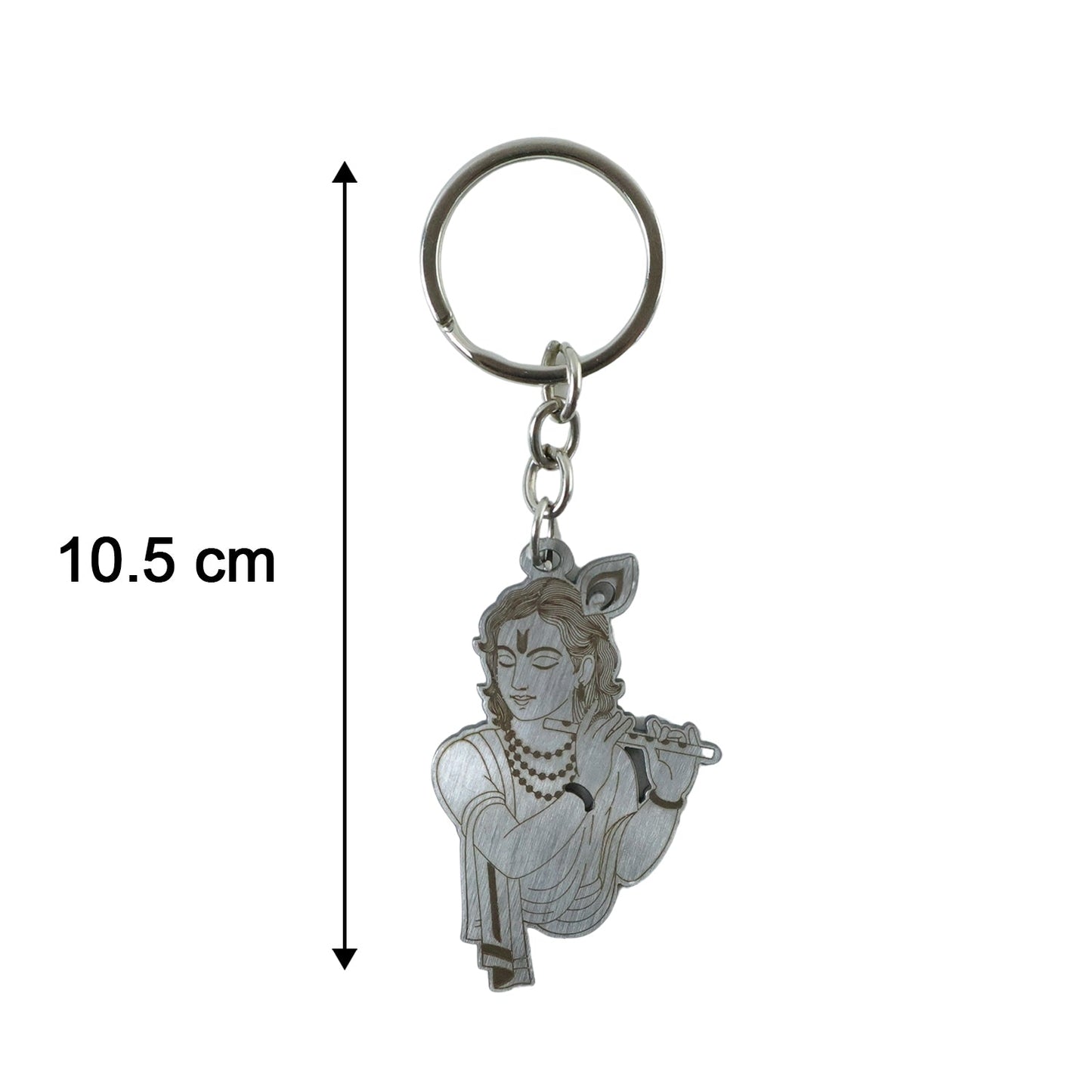 Metal Krishna keychain design for religious accessories