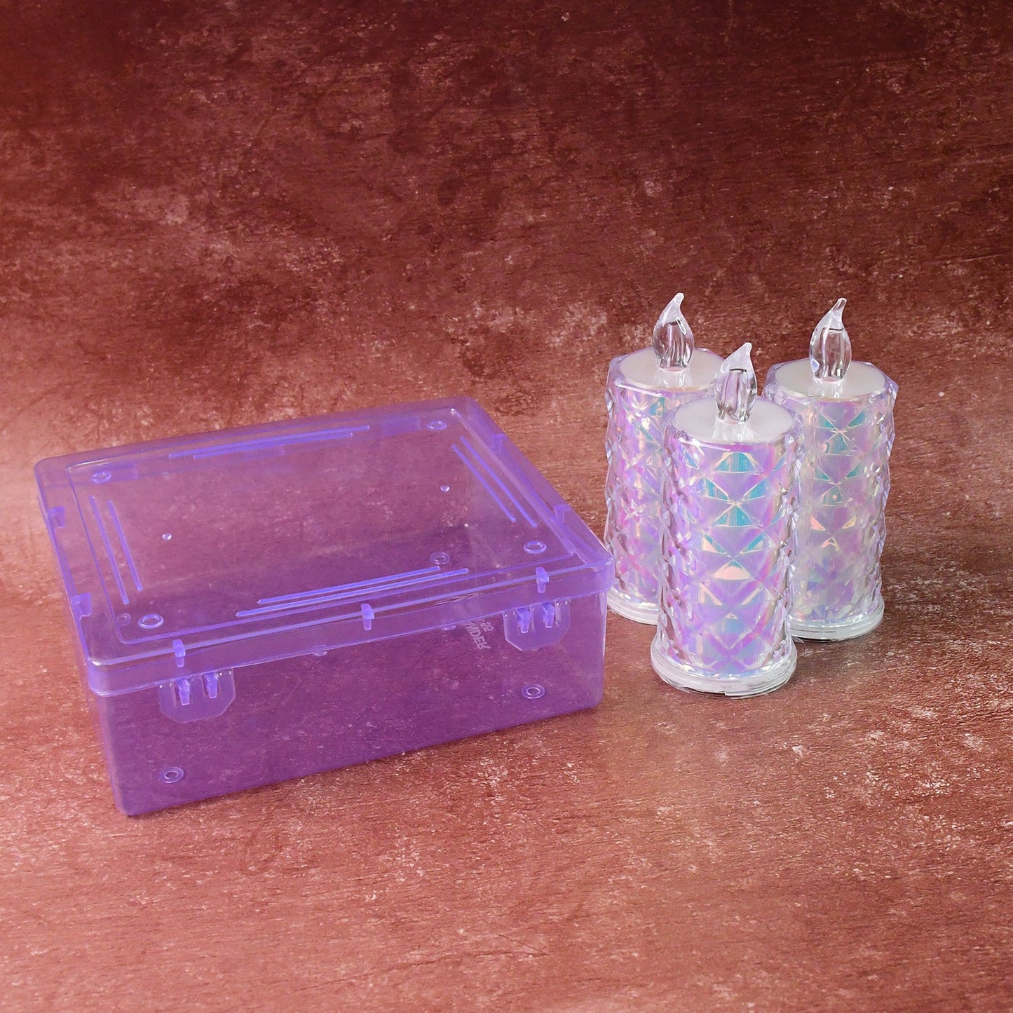 Elegant flameless LED candle lights with crystal design for home ambiance