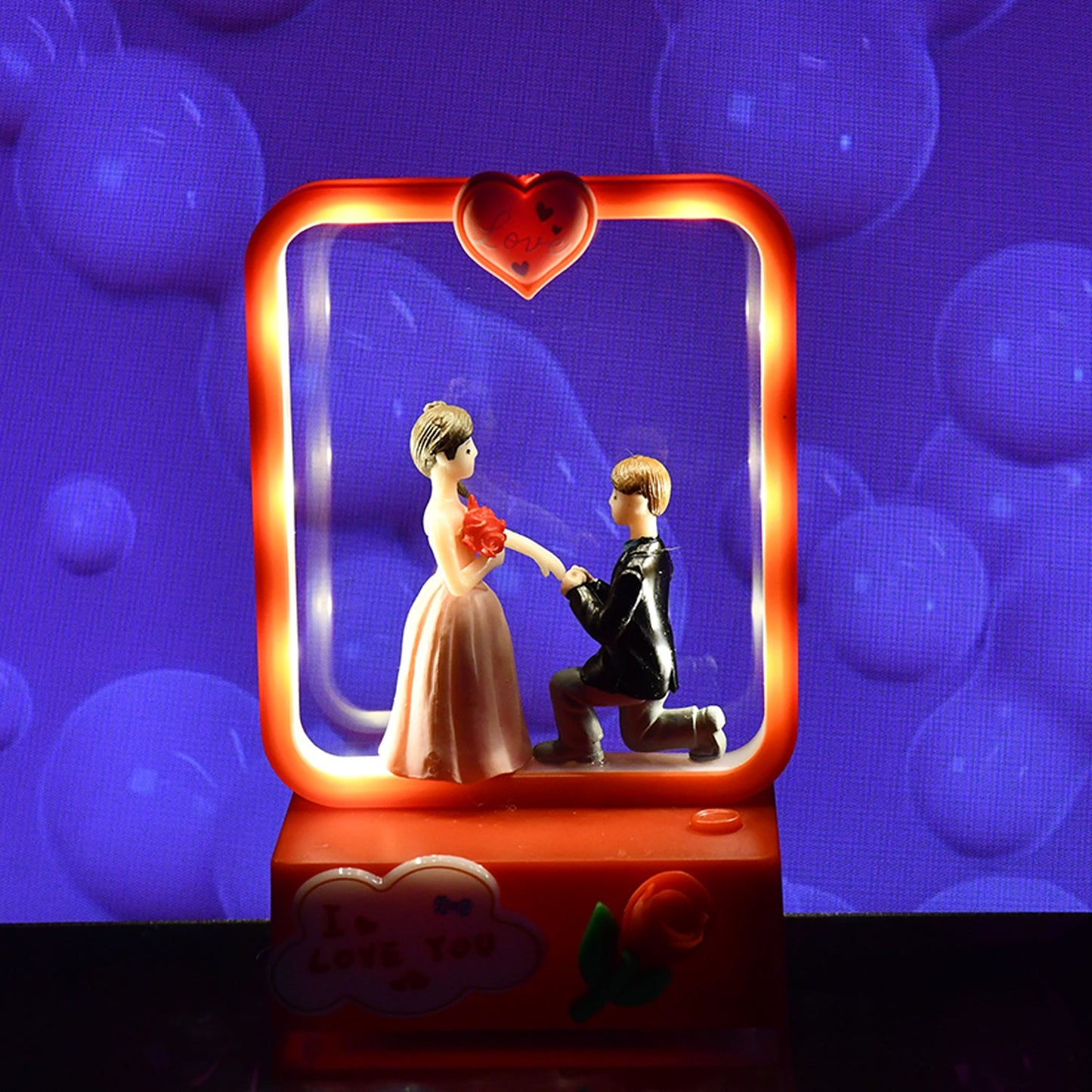 Warm glow romantic couple night lamp decorative showpiece