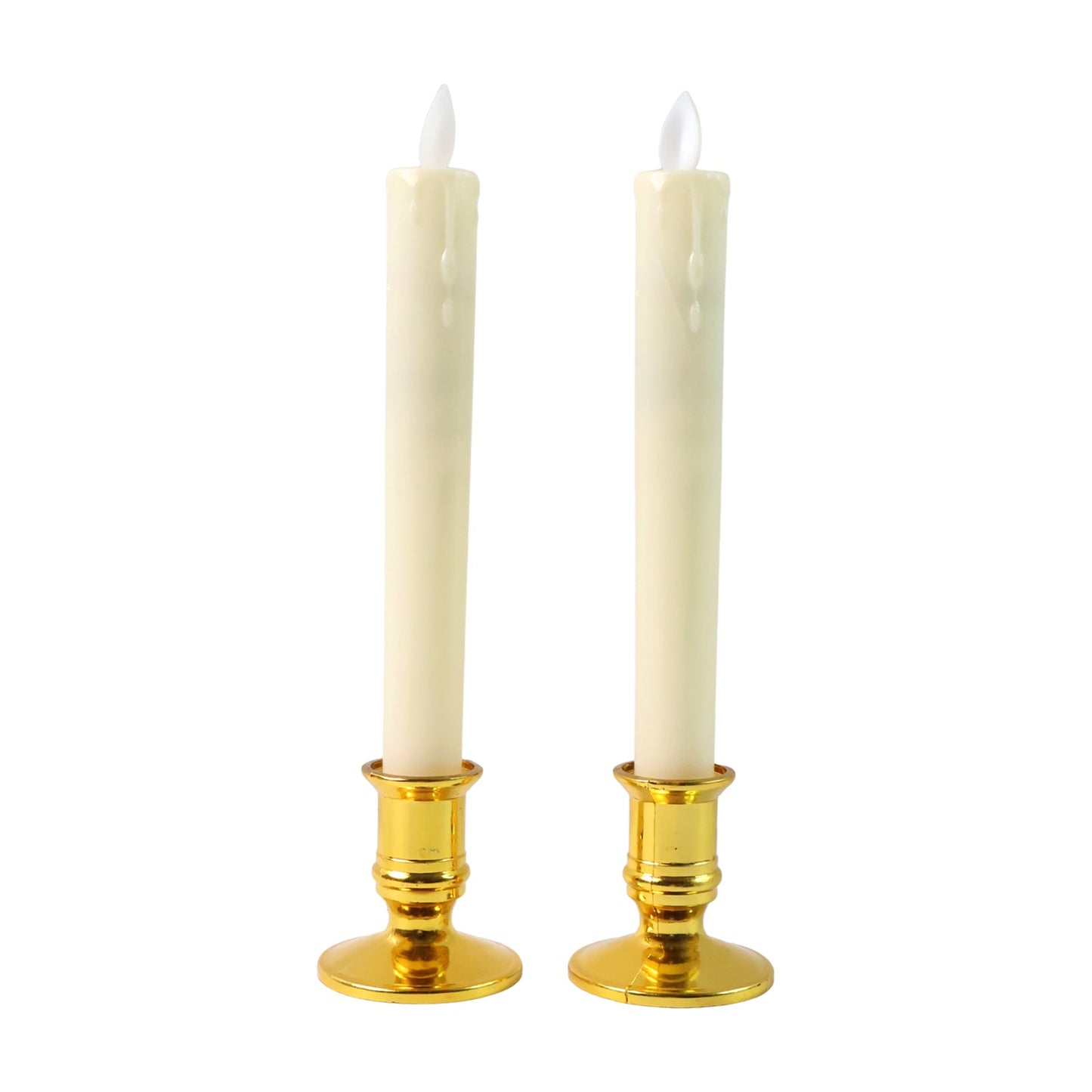 Lightweight LED flameless taper candles suitable for home, wedding, and party ambiance