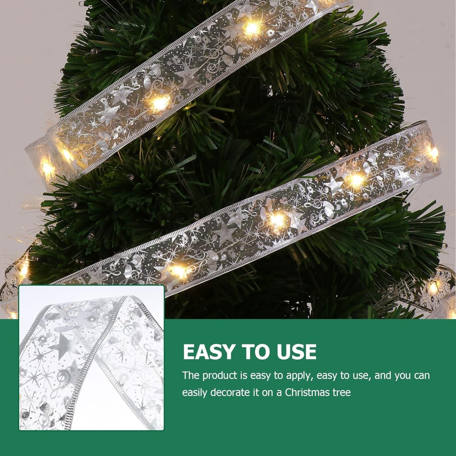 Flexible LED ribbon light glowing in festive setting