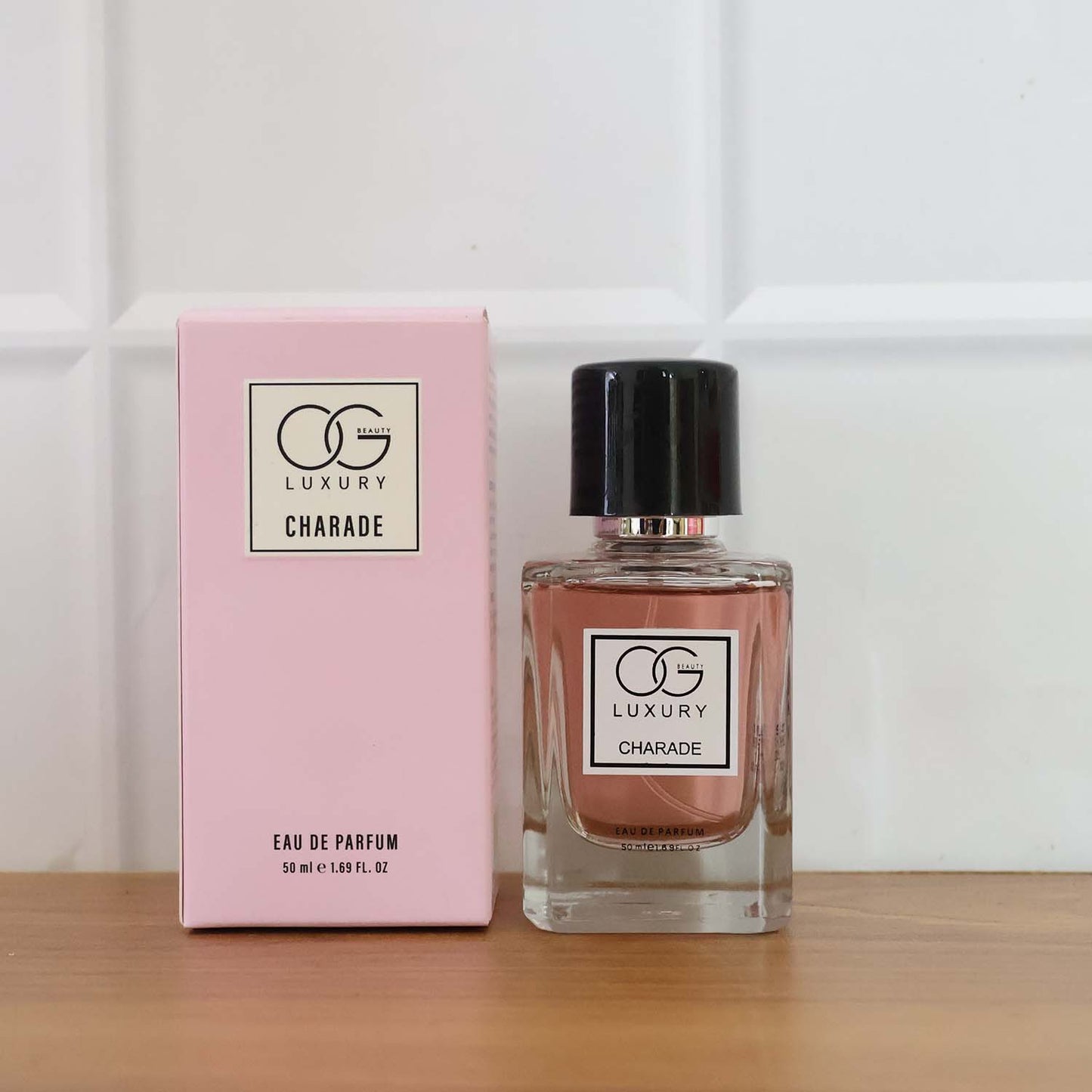 Charade Eau De Parfum in lifestyle setting, embodying elegance and sophistication