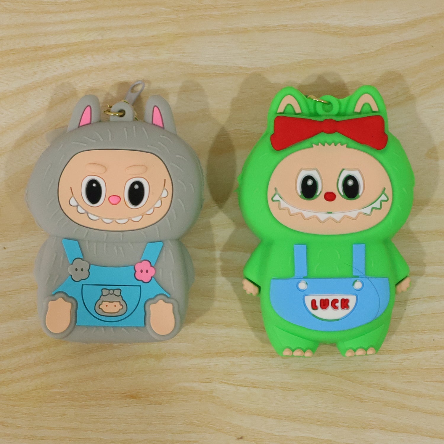Trendy cartoon keychain pouch for organizing tiny items