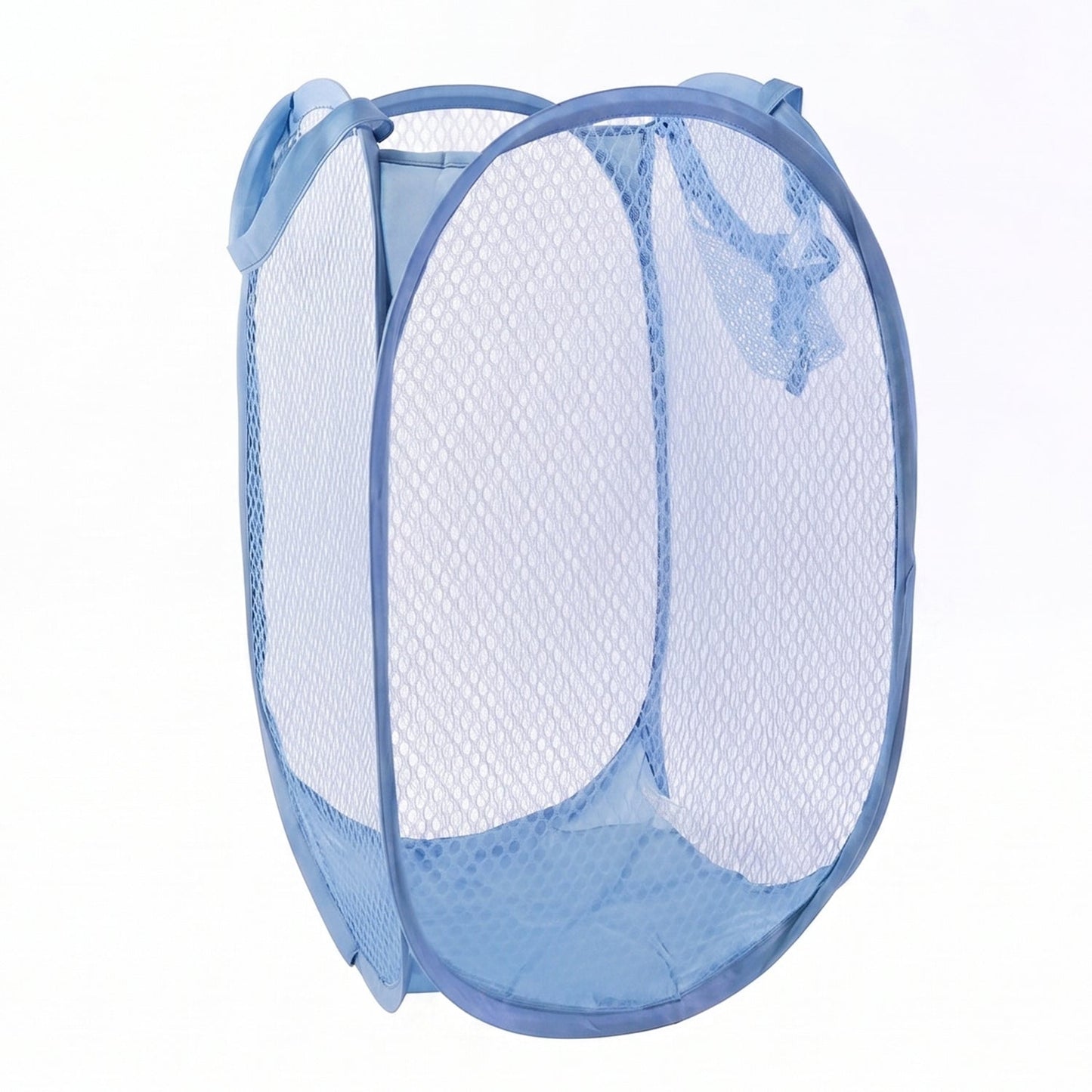 Compact, foldable laundry basket ideal for home or travel