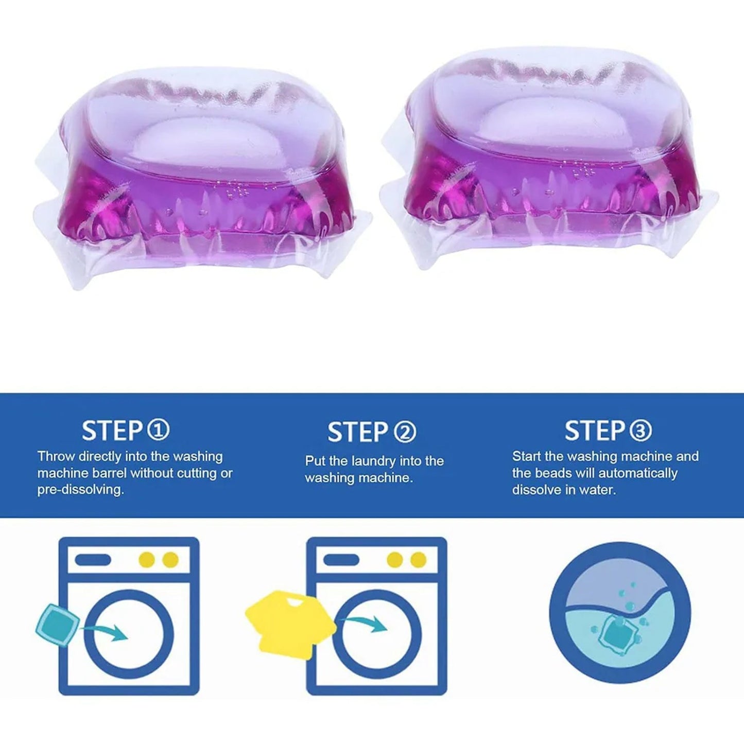 Laundry cleaning capsules for fresh clothes