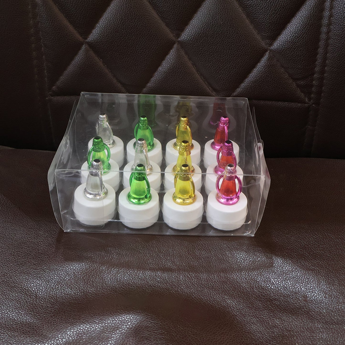 LED decorative candle lamps used as table decor for festivals