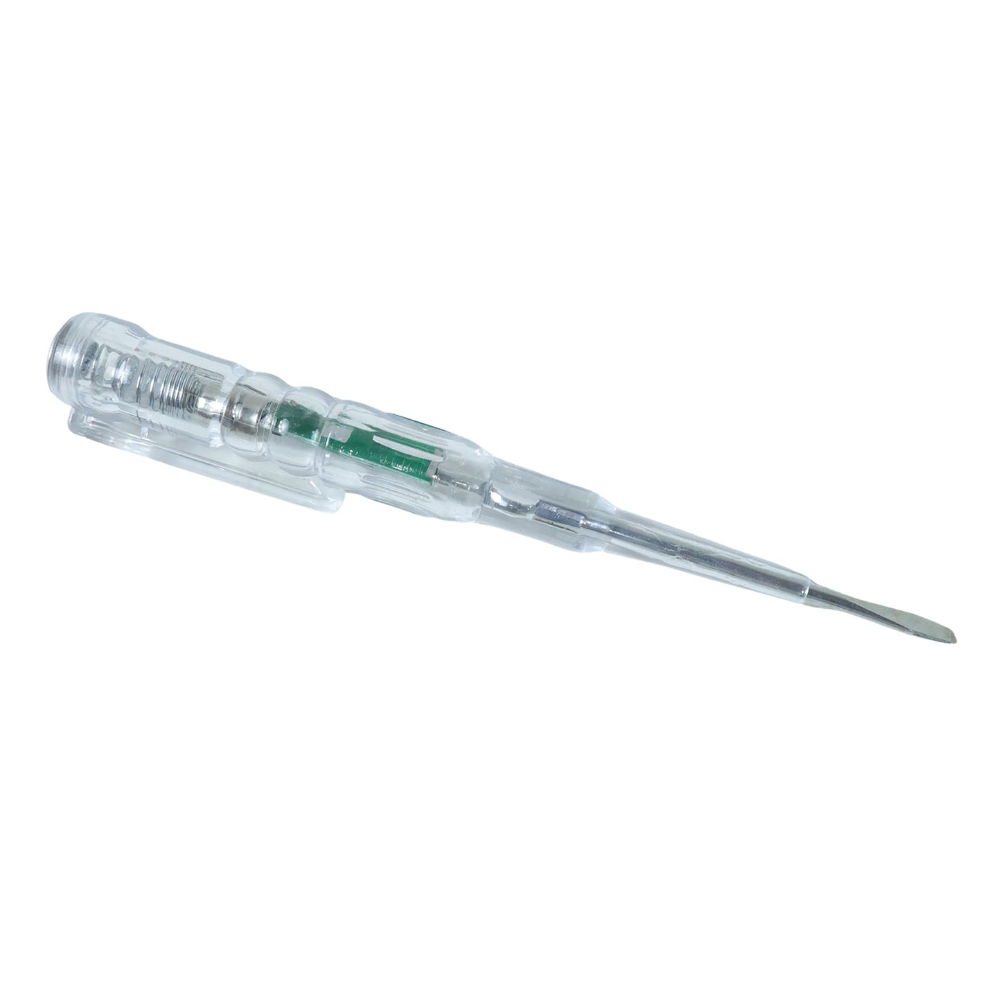 Side view of compact and portable digital voltage tester pen