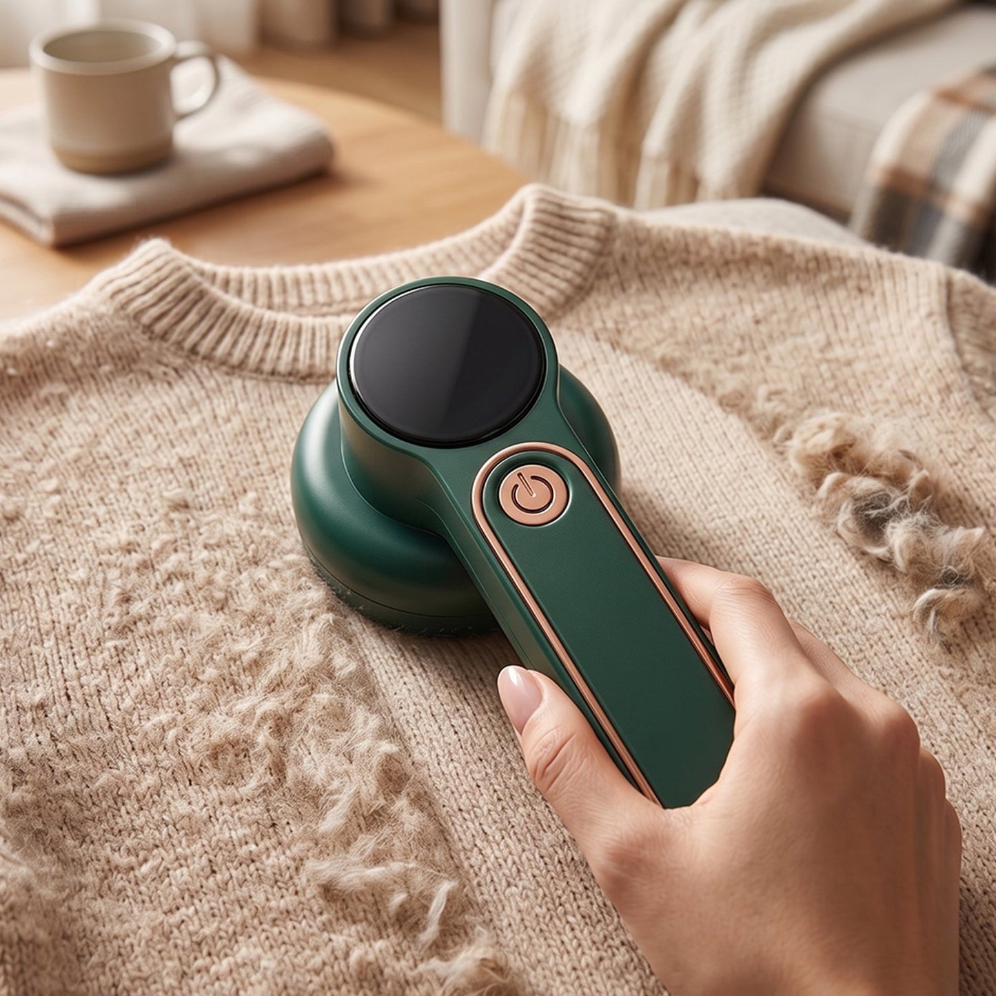 Handheld fabric shaver for woolen wear