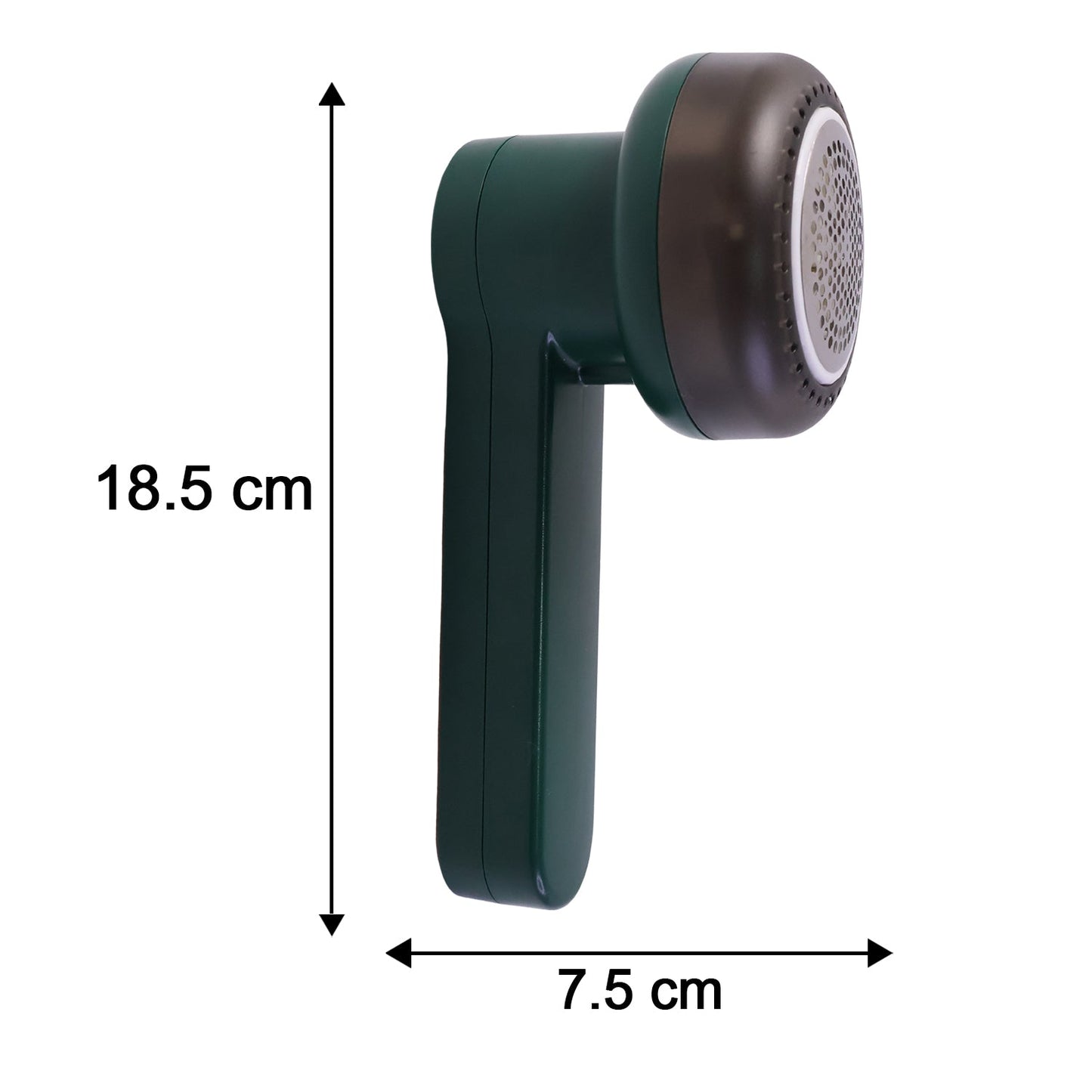 Size comparison of electric lint remover