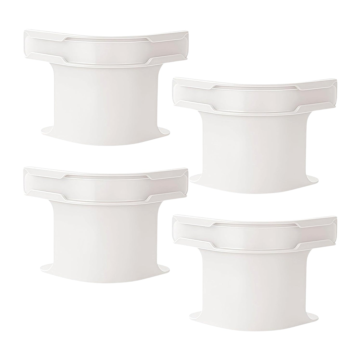 Reusable plastic bed sheet holders designed for preventing sheet slipping