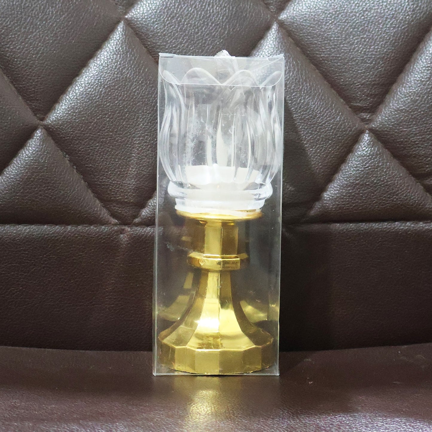 Premium quality lotus flower LED decorative lamp glowing softly