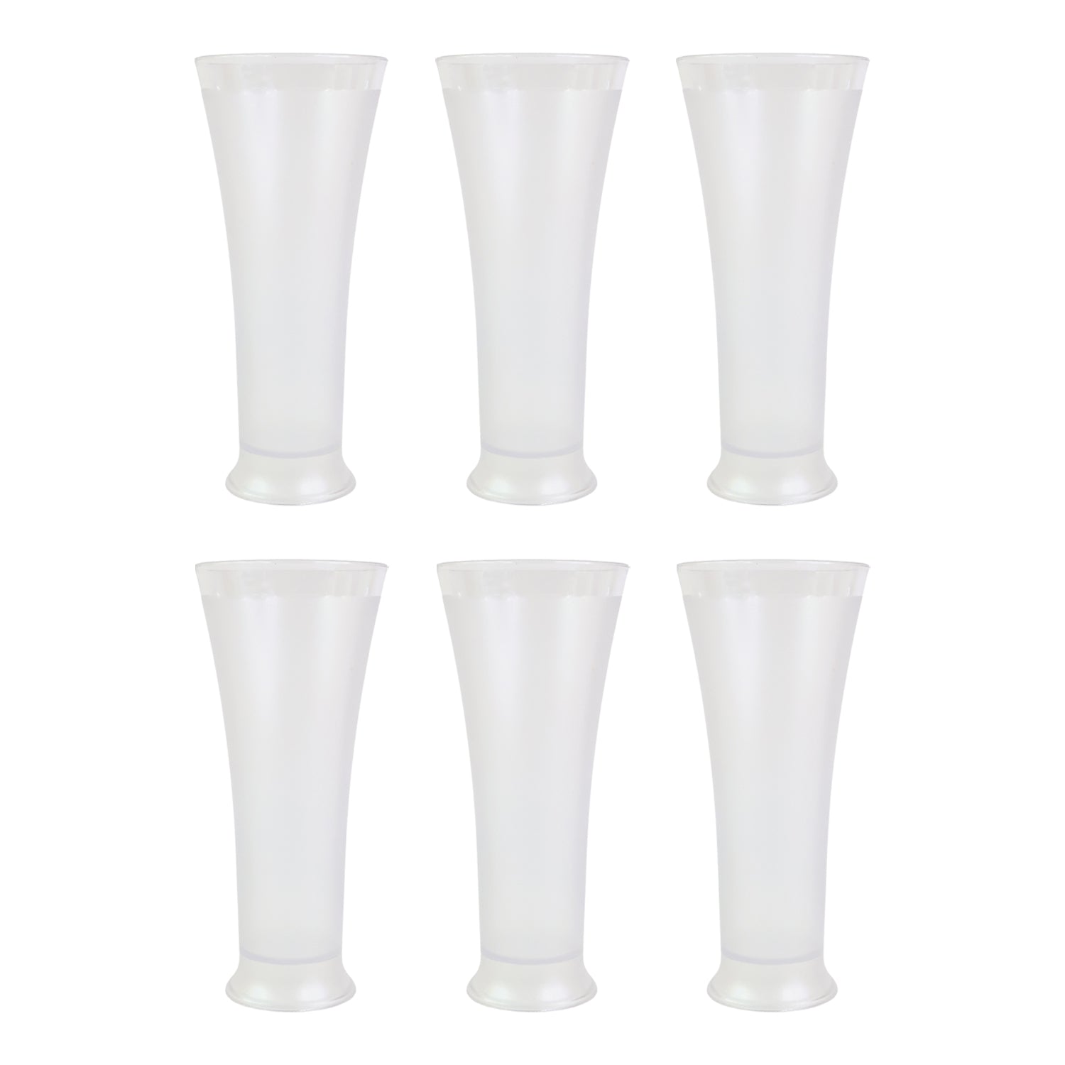 Elegant and sturdy plastic drinkware set with a non-slip matt texture