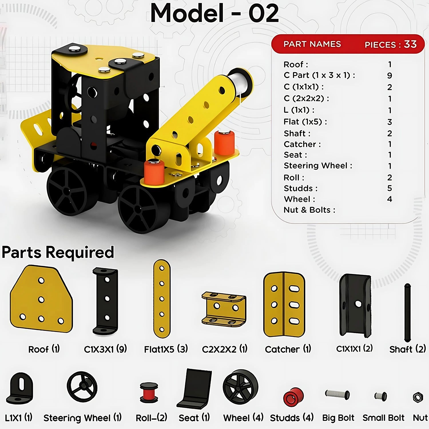 Packaging of Aditi Mecha Racer STEM Kit highlighting 5-in-1 feature