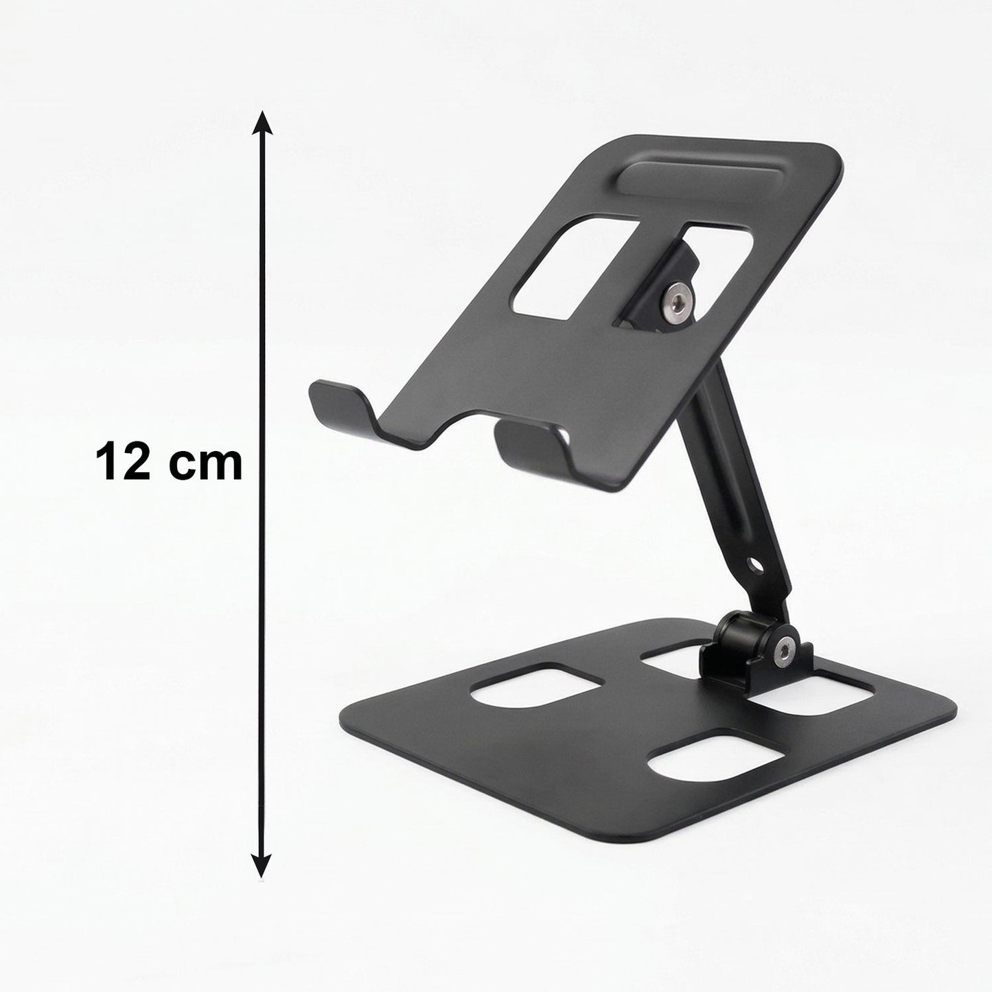 Folded metal mobile stand for portability