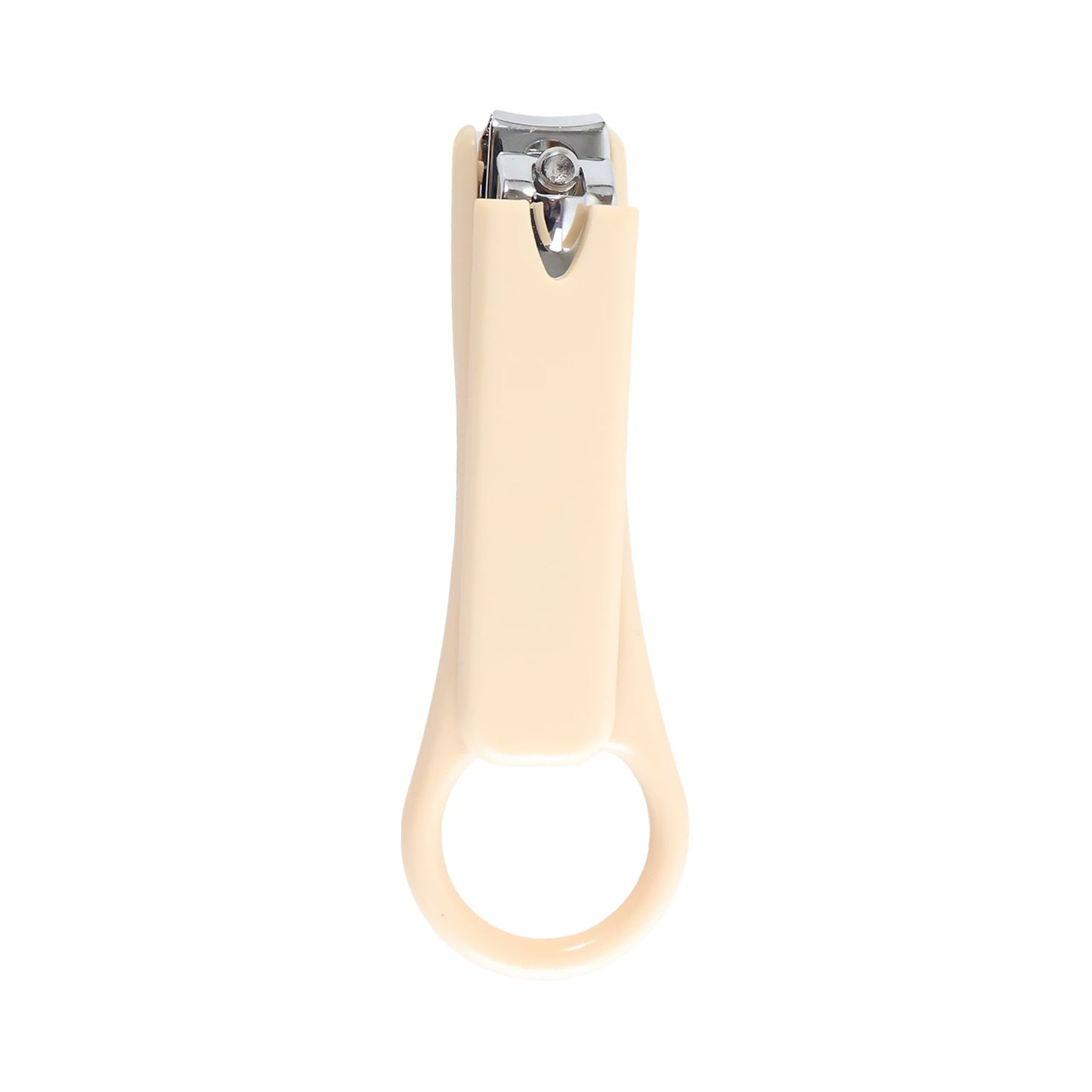 Handle and ring loop of ergonomic nail clipper for steady grip and control