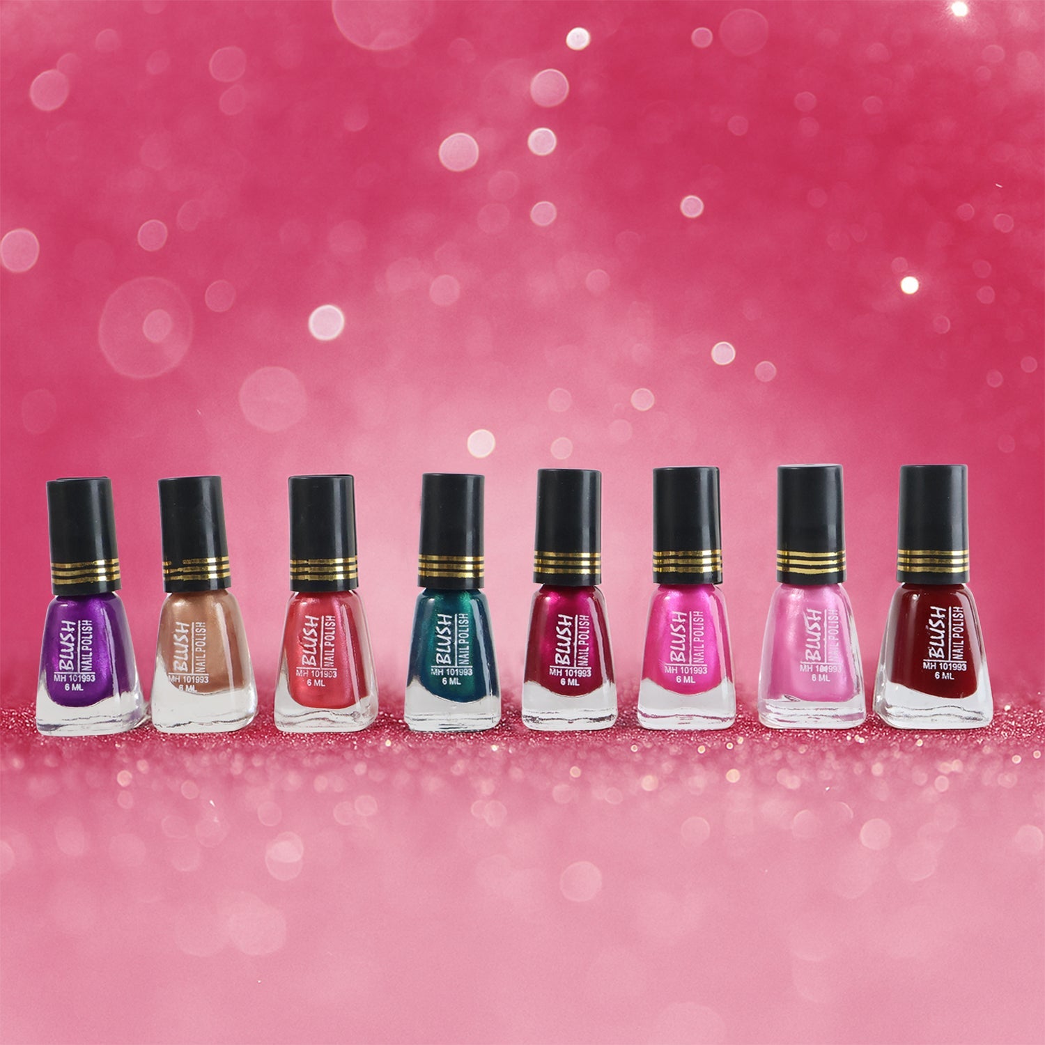 Sparkle polish shade from dark mini nail polish collection