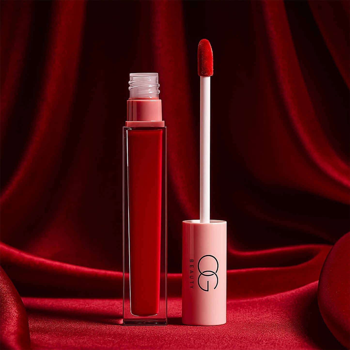 Red Rush Liquid Lipstick bottle with bold red matte shade