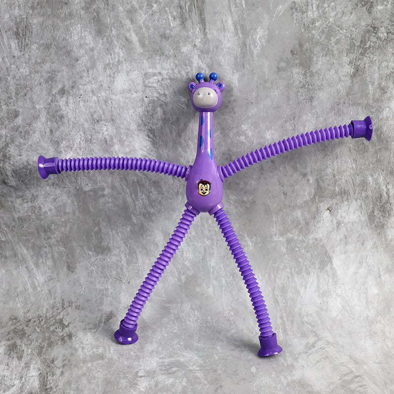 Flexible giraffe desk toy and fidget for kids
